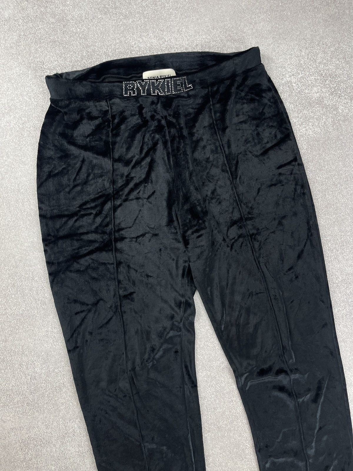 Sonia Rykiel Sonia Rykiel High-waisted Velvet Stirrup Pants Size 34" / US 12 / IT 48 - 2 Thumbnail