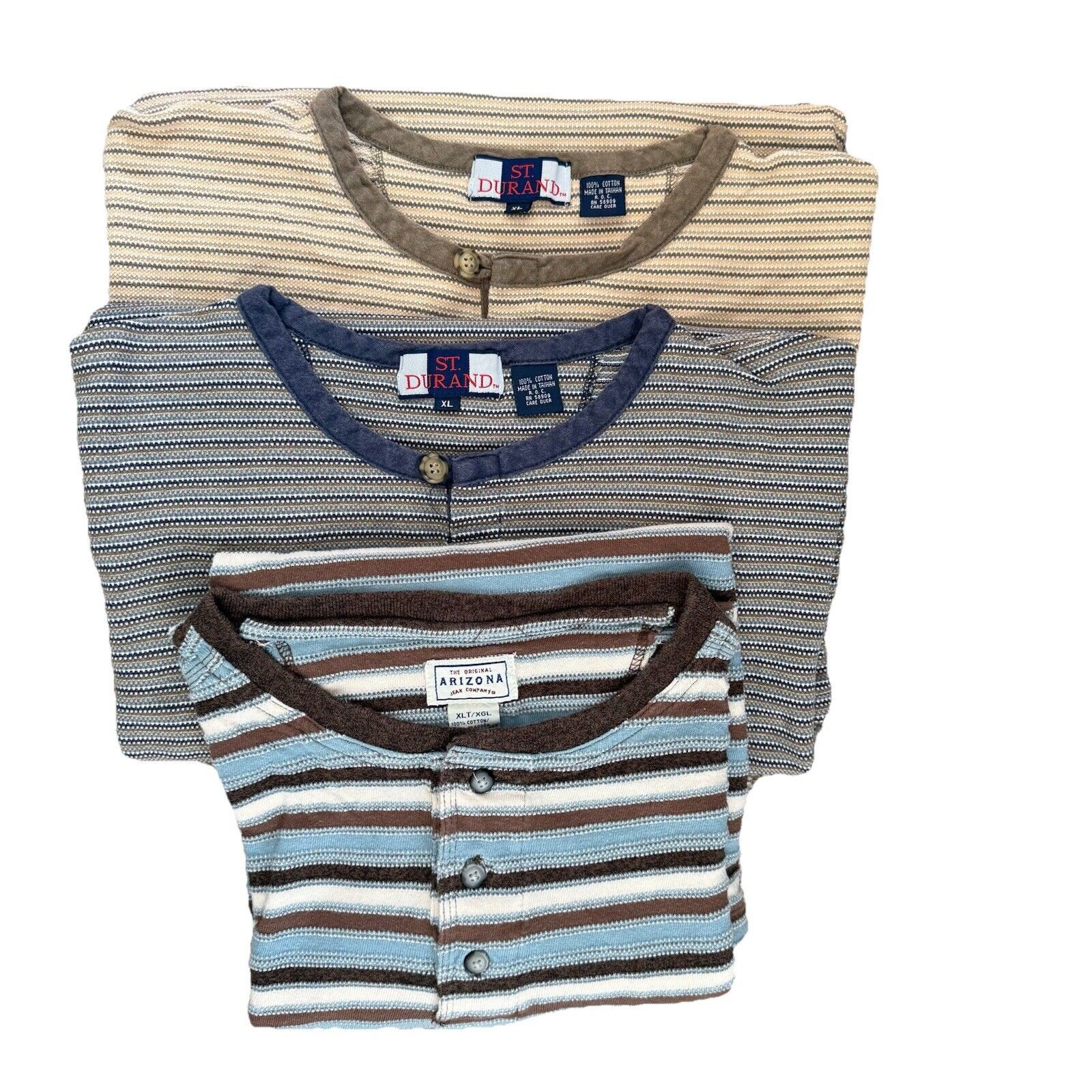 Arizona Jean Co. Men’s Shirt Bundle 3 Henley Short Sleeve Knit XL Size US XL / EU 56 / 4 - 1 Thumbnail