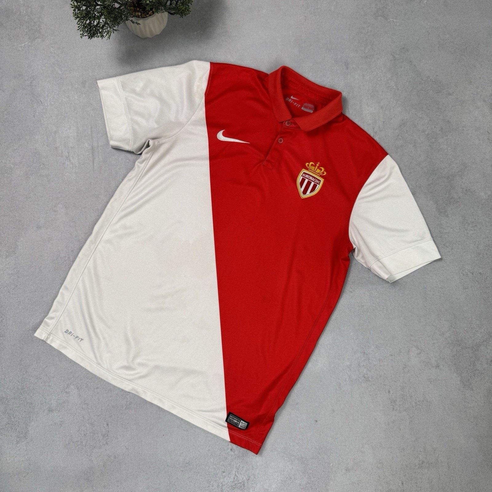 Nike NIKE HOME CLASSIC AS MONACO 2014-2015 JERSEY MEN'S SIZE M Size US M / EU 48-50 / 2 - 1 Thumbnail