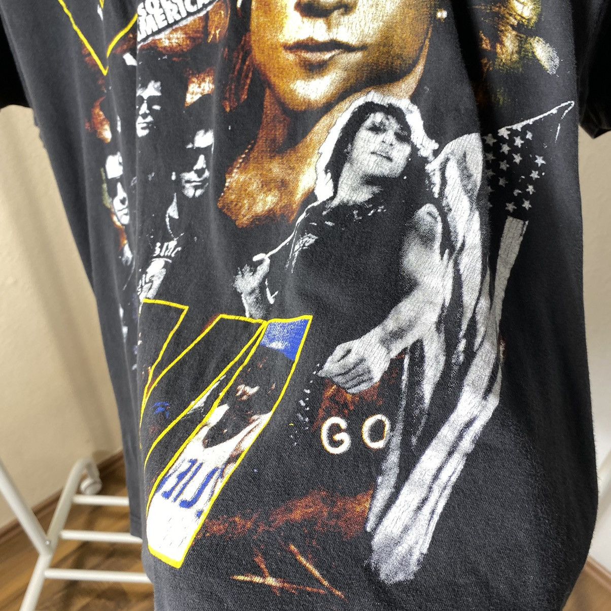 Bon Jovi Vintage 90s T-Shirt Bon Jovi Rock Size US XL / EU 56 / 4 - 4 Thumbnail