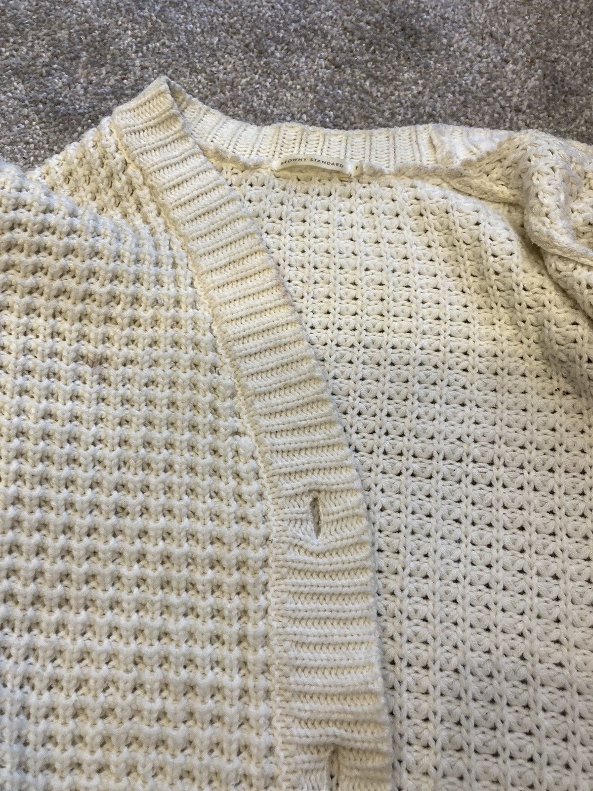Designer × Other Browny Standard Cream Cardigan Size M / US 6-8 / IT 42-44 - 3 Thumbnail