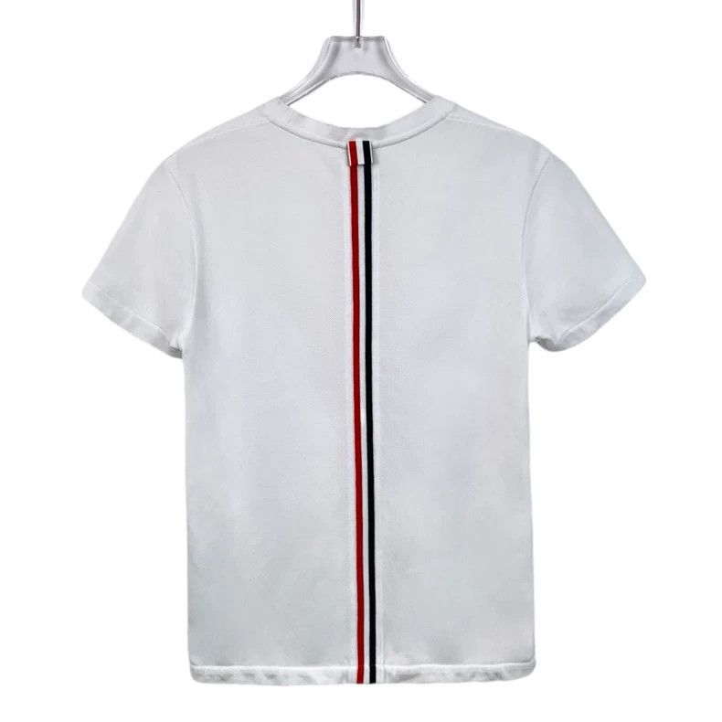 Thom Browne Thom Browne Size 38 White striped cotton short-sleeved T-s Size US XXS / EU 40 - 2 Thumbnail