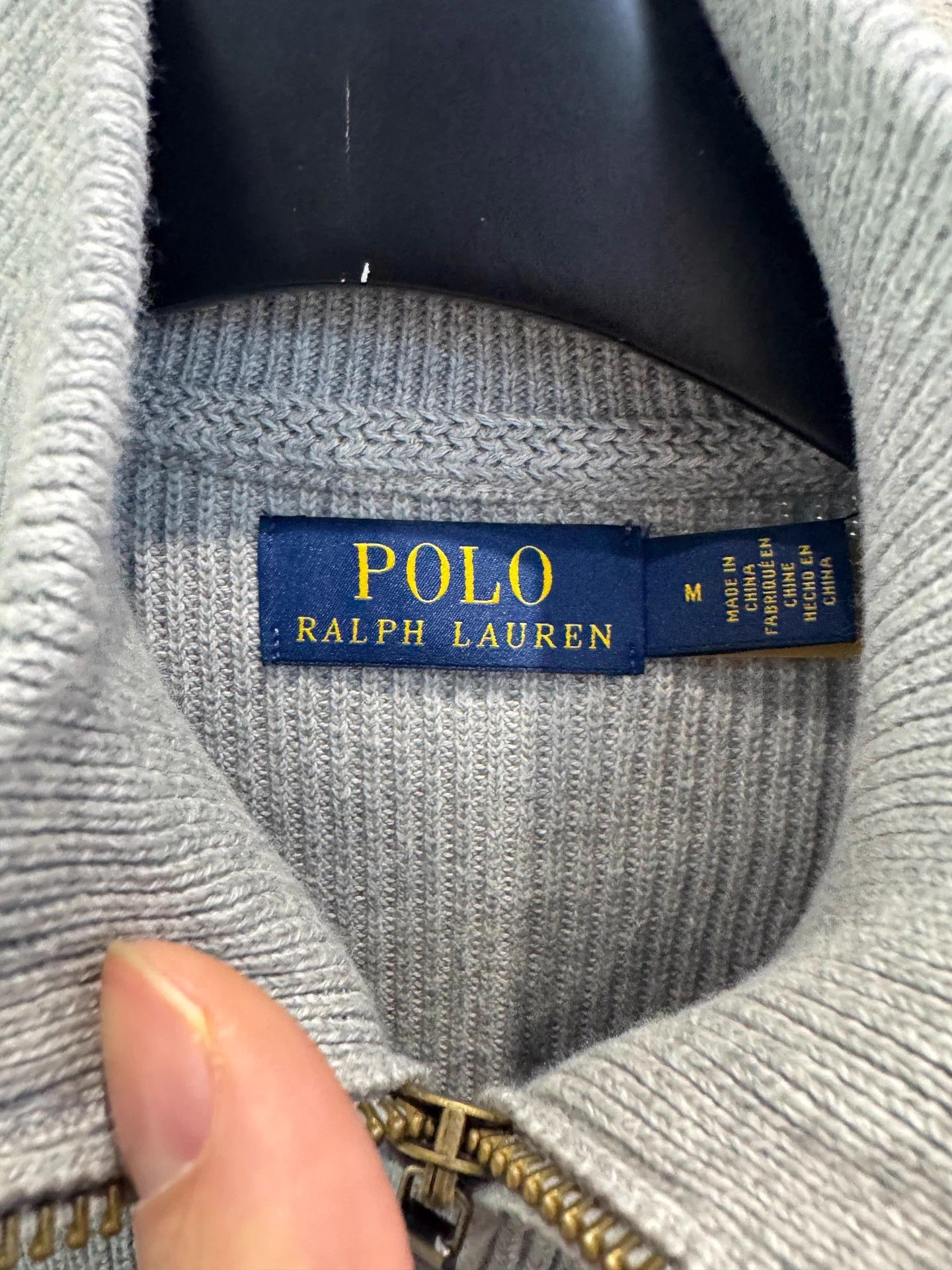 Polo Ralph Lauren Polo Ralph Lauren Gray Zip Knit Cardigan Men's Size US M / EU 48-50 / 2 - 4 Thumbnail
