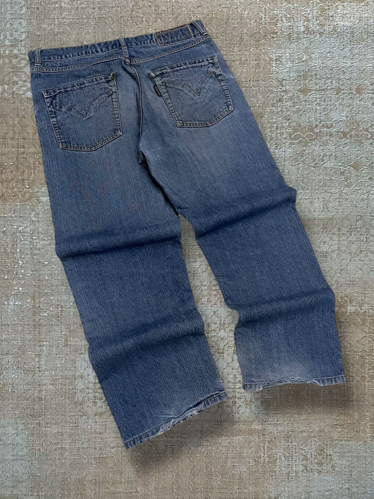 Sessions Vintage 1990s Designer Sessions Streetwear Baggy Denim Style Size US 34 / EU 50 - 10 Thumbnail