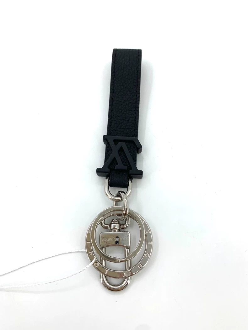 Louis Vuitton Louis Vuitton Black logo leather key chain Size ONE SIZE - 2 Thumbnail