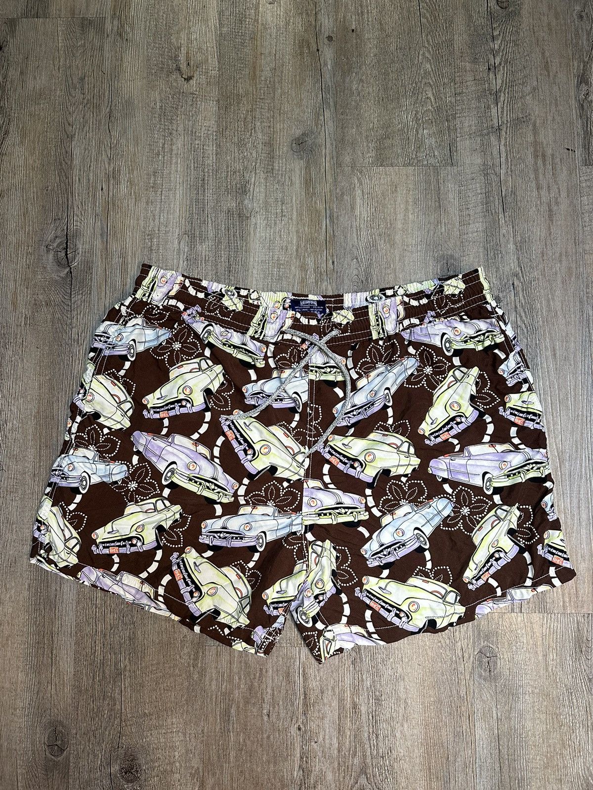 Vilebrequin Brown Vilebrequin Automobile Swimtrunks Size US 38 / EU 54 - 1 Thumbnail