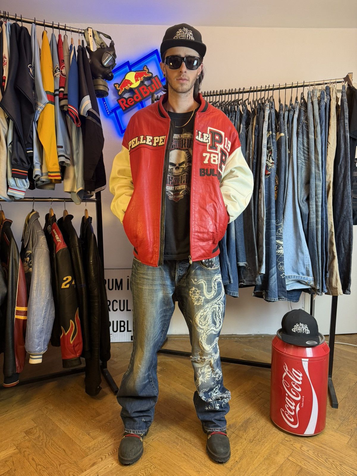 Pelle Pelle Vintage Pelle Pelle 1978 Bulldog leather varsity jacket Size US XL / EU 56 / 4 - 6 Thumbnail