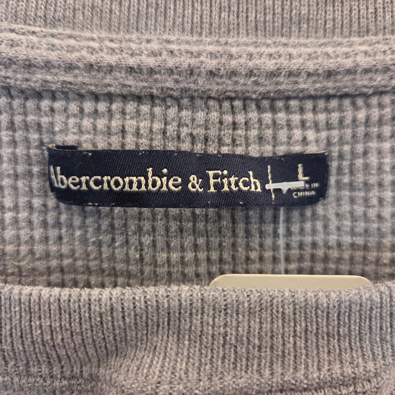 Abercrombie & Fitch Abercrombie & Fitch Grey Thermal Crop Top - Women's L Size L / US 10 / IT 46 - 3 Thumbnail