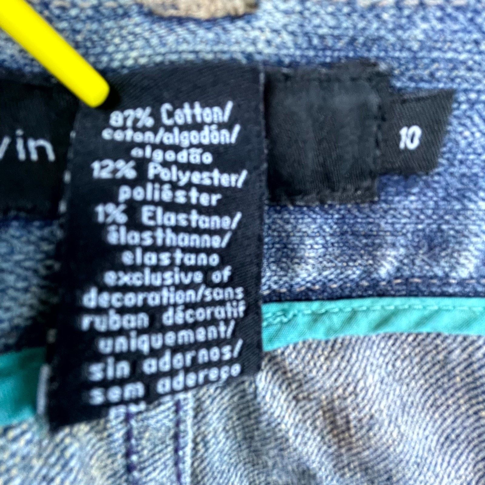 Calvin Klein VTG Calvin Klein Jeans Womens 10 Straight Embroider Trousers Size 32" / US 10 / IT 46 - 12 Thumbnail