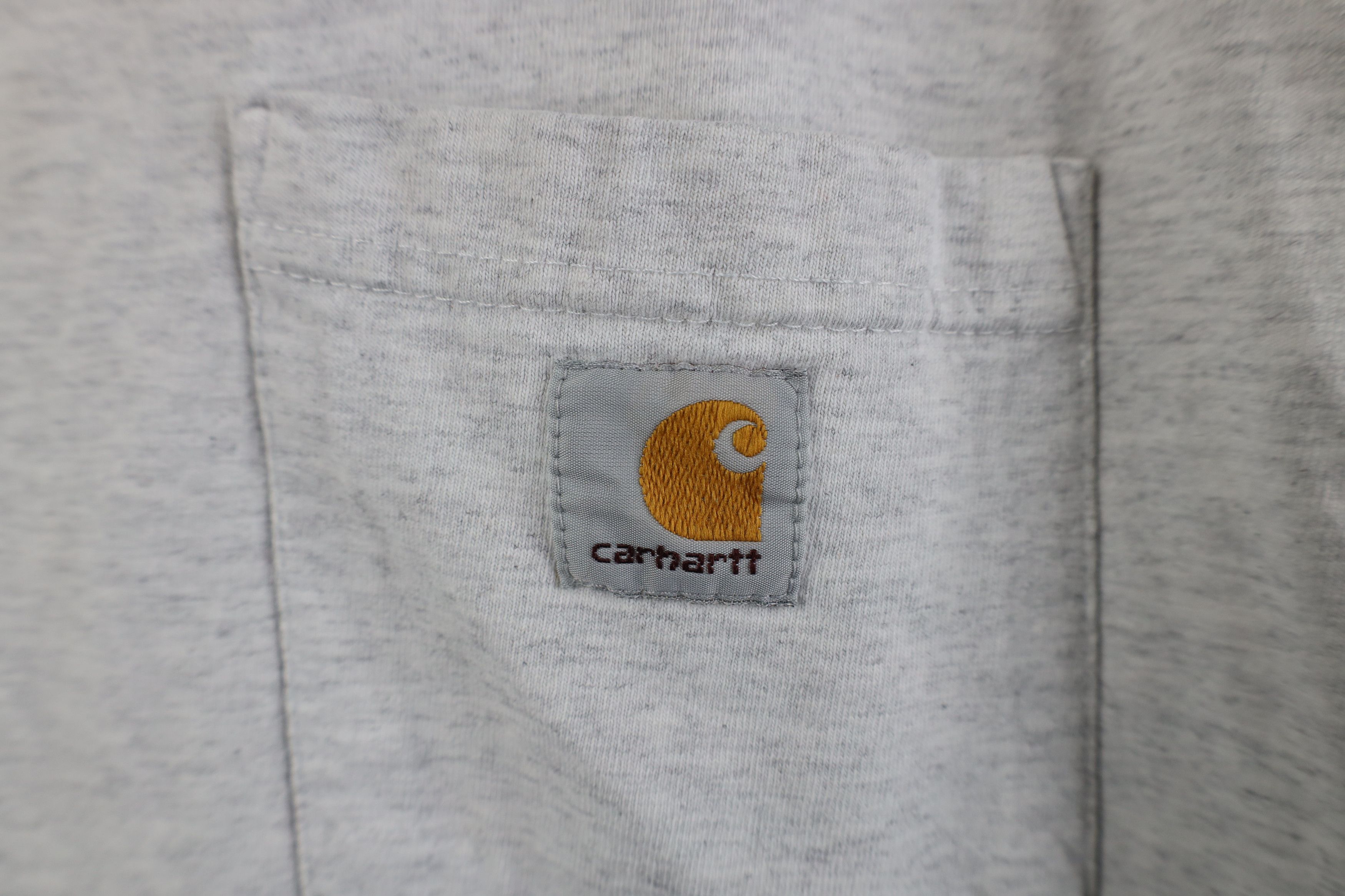 Carhartt Vintage Y2K Carhartt Long Sleeve T-Shirt Heather Gray Pocket Size US XL / EU 56 / 4 - 4 Thumbnail