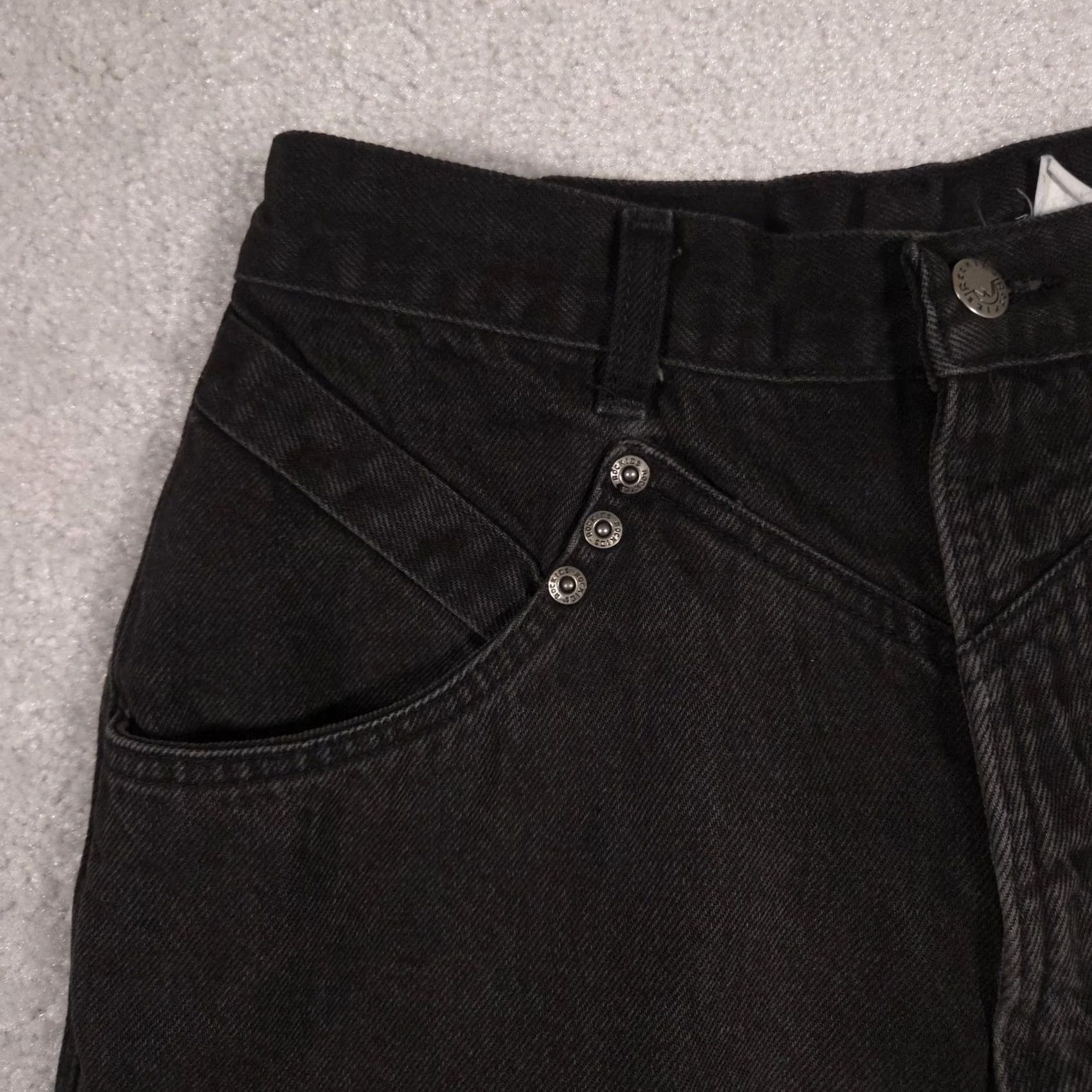 Vintage VINTAGE Rockies Jeans Womens 13 T Black High Rise Mom Western Tapered Denim 90s Size 34" / US 12 / IT 48 - 4 Thumbnail