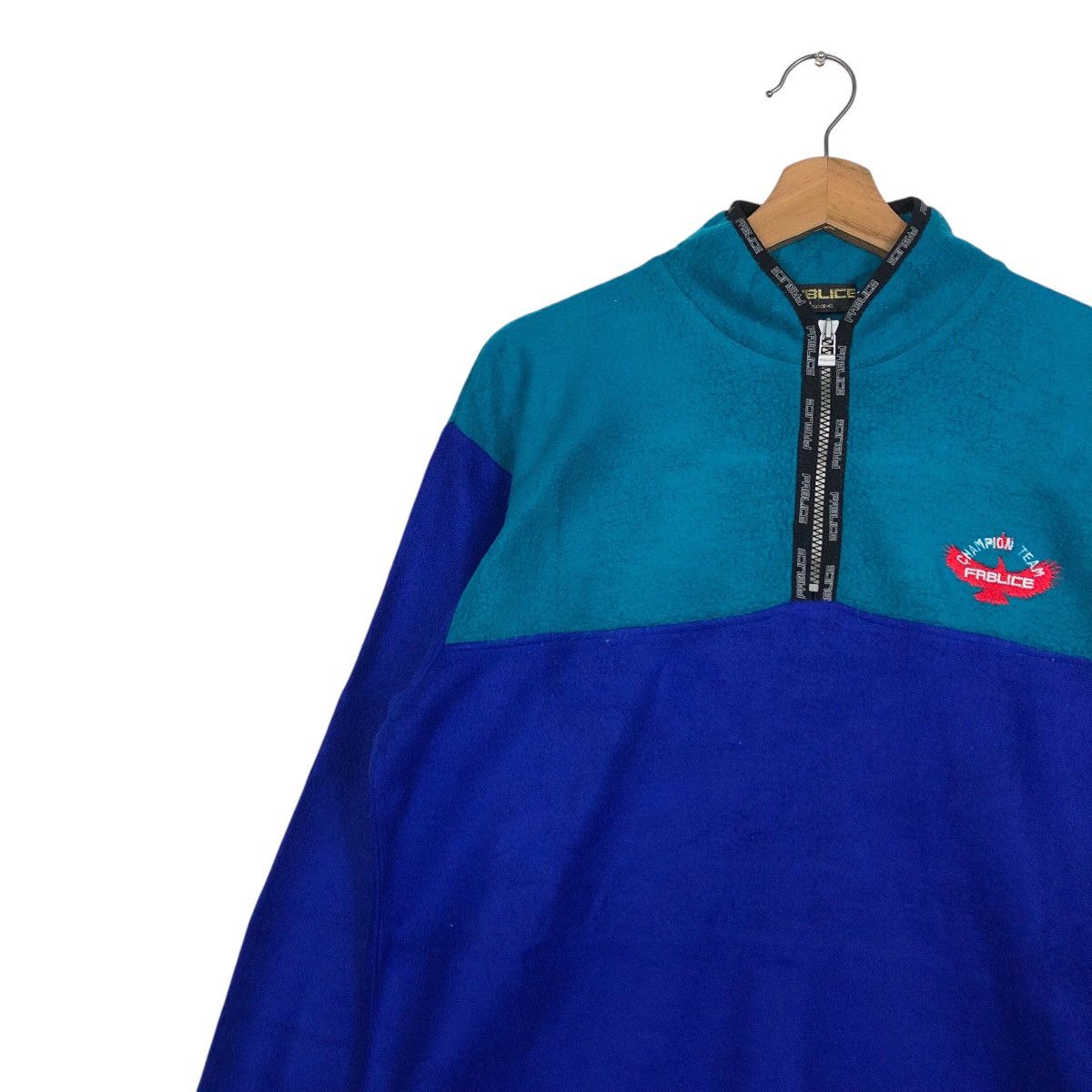 Japanese Brand × Vintage 📌Vintage Half Zipper Fleece Jacket Fablice Issey Miyake Size US L / EU 52-54 / 3 - 8 Thumbnail