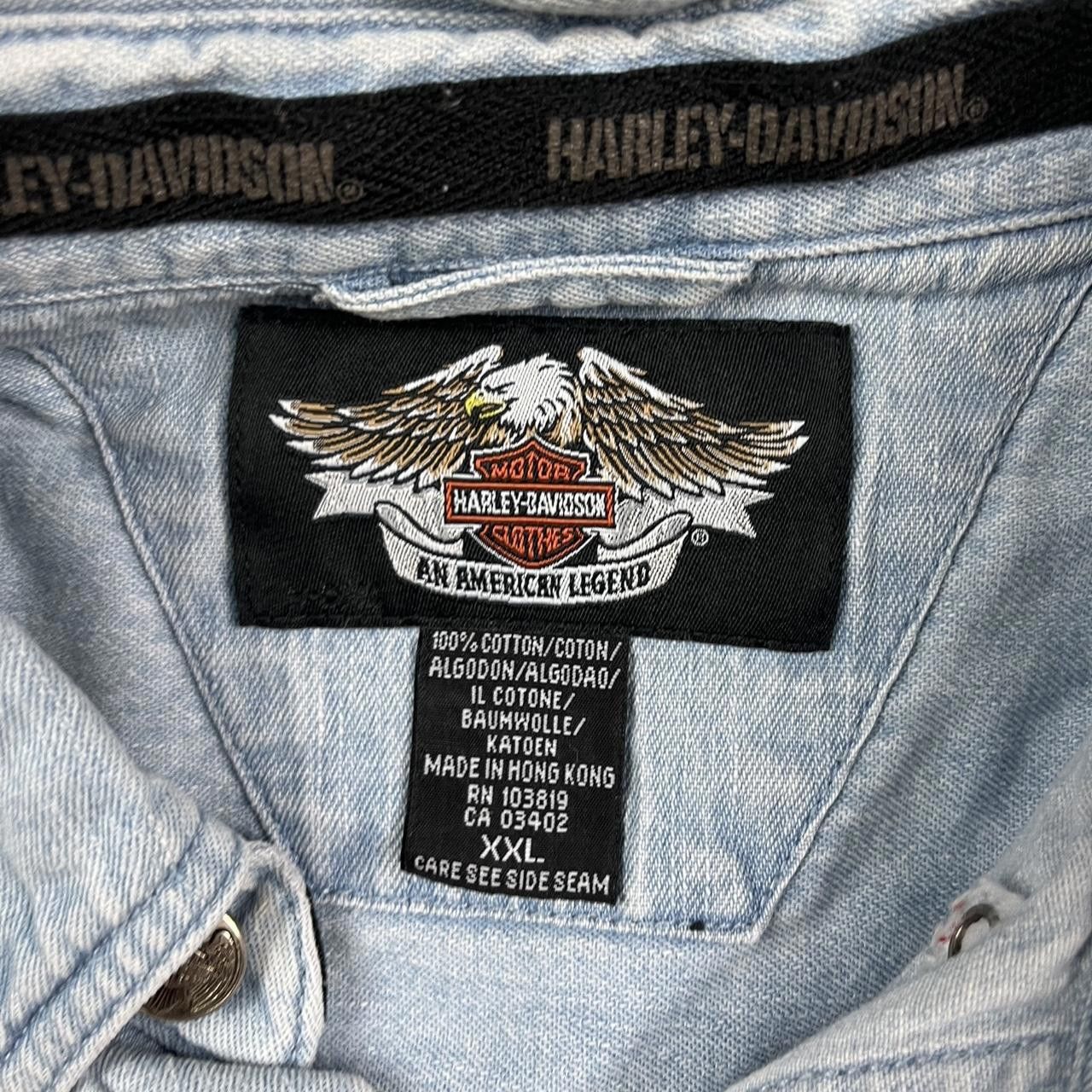 Designer Vintage Harley Davidson vest Size US XXL / EU 58 / 5 - 4 Thumbnail