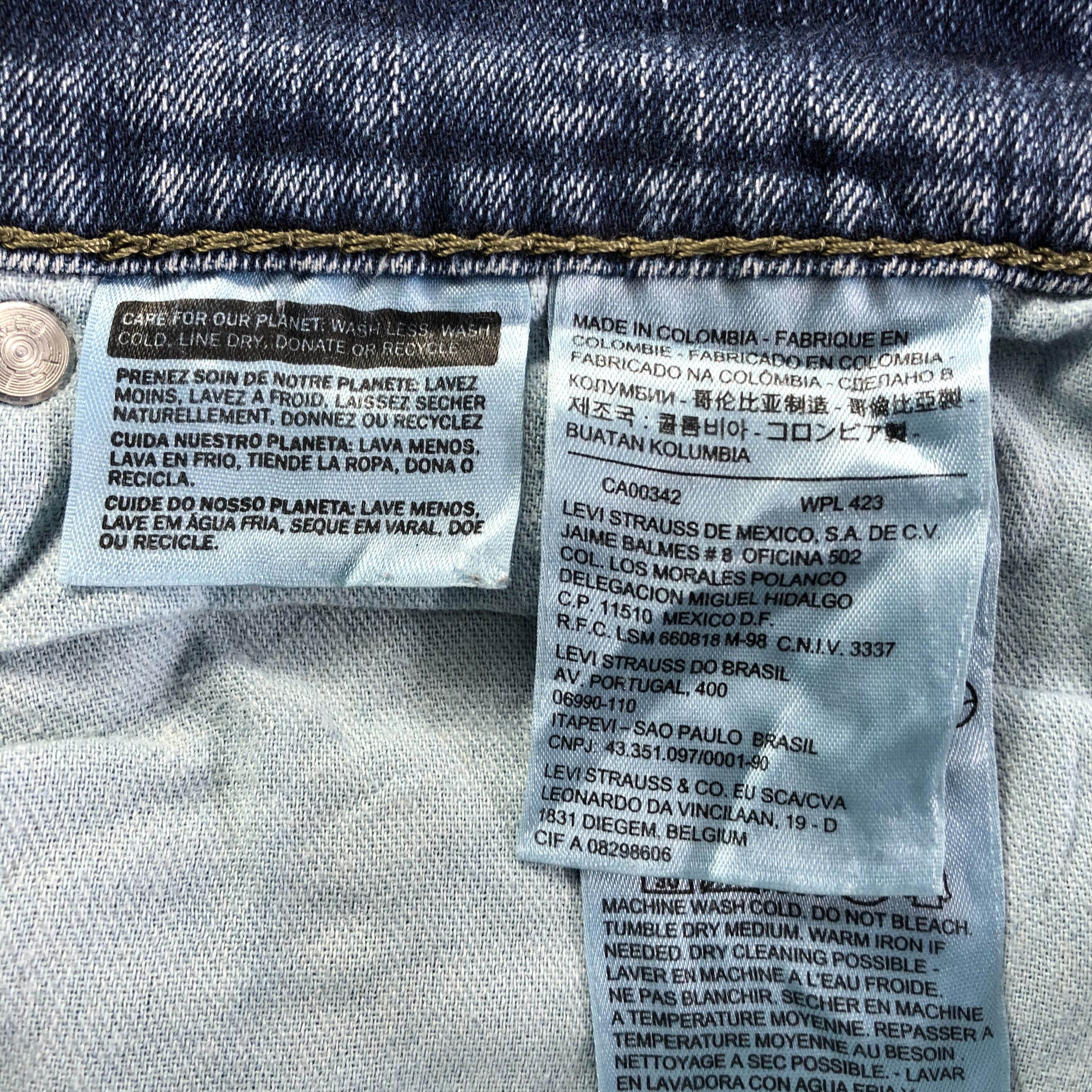 Levi's Vintage Blue Wash Levis 511 Jeans-J4300 Size US 29 - 10 Thumbnail