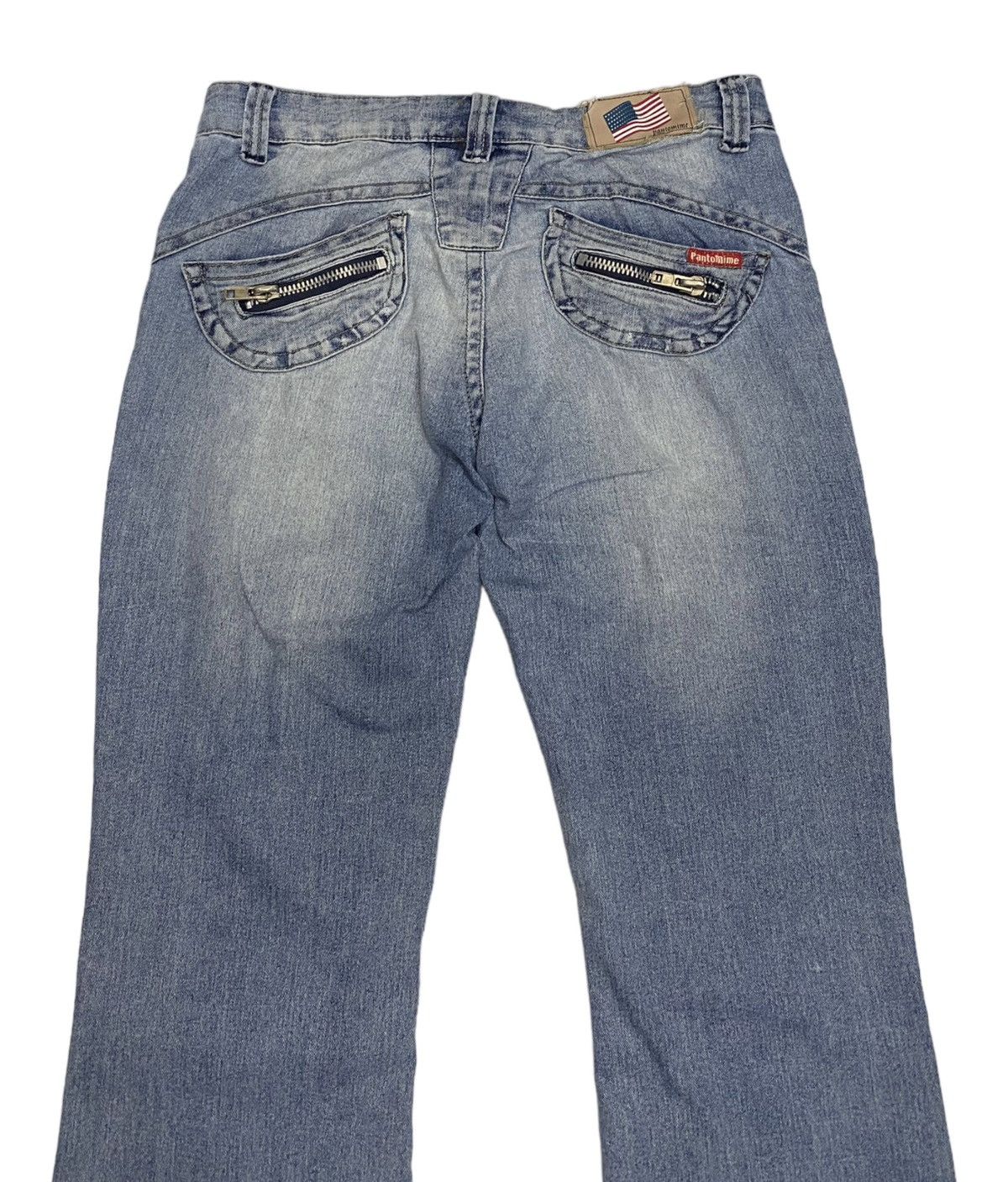 If Six Was Nine FLARE JEANS PANTOMIME ZIPPER POCKET DISTRESSED FLARED JEANS Size US 30 / EU 46 - 6 Thumbnail
