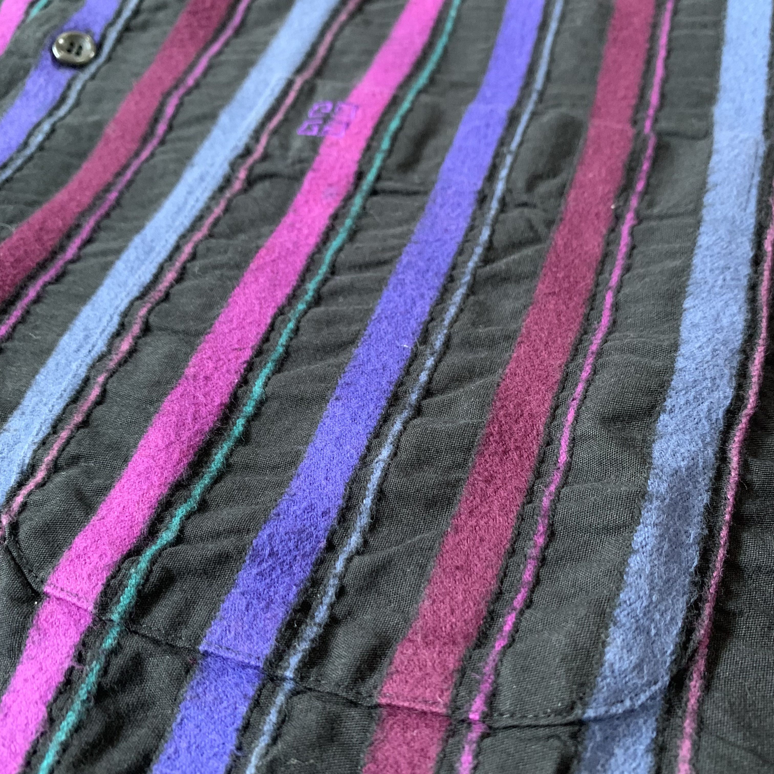 Givenchy Vintage 90s Givenchy Striped Button Longsleeve Shirt Size US L / EU 52-54 / 3 - 3 Thumbnail