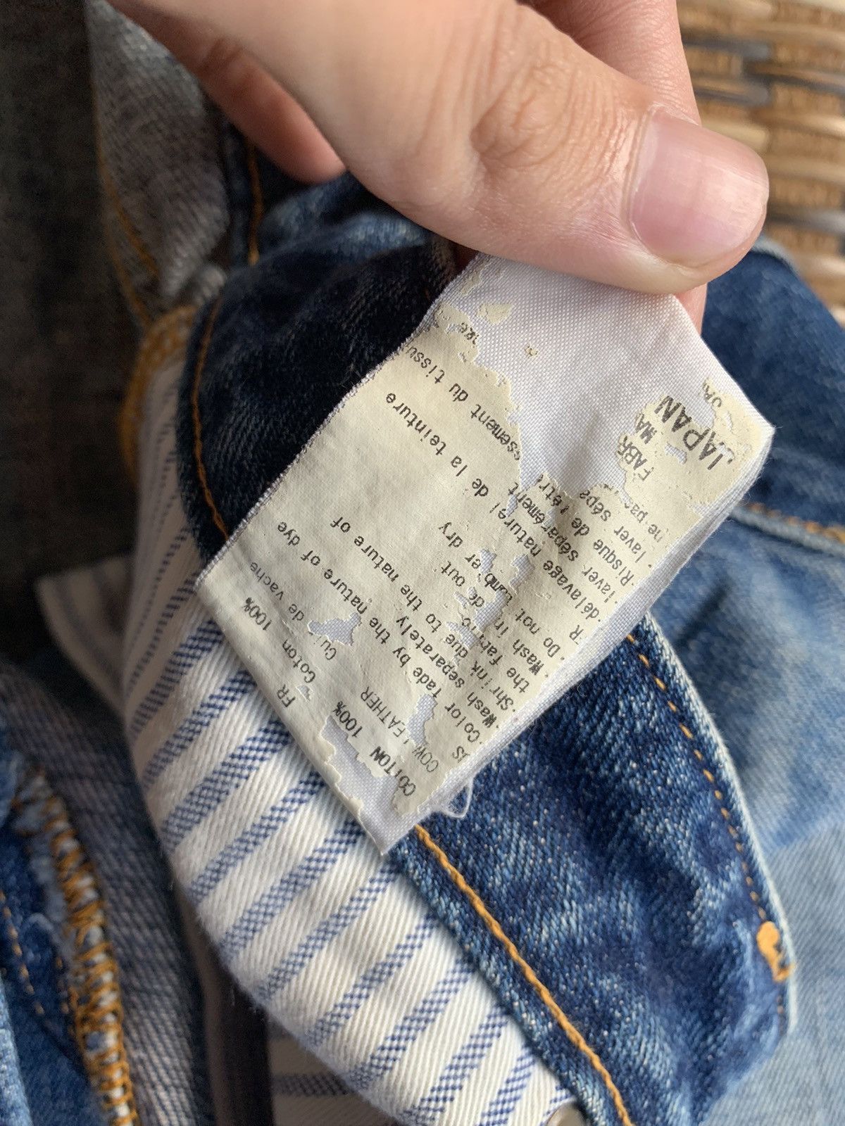 Japanese Brand × Kapital × Vintage JAPAN BLUE JEANS SELVEDGE DISTRESSED DENIM Size US 33 - 23 Thumbnail