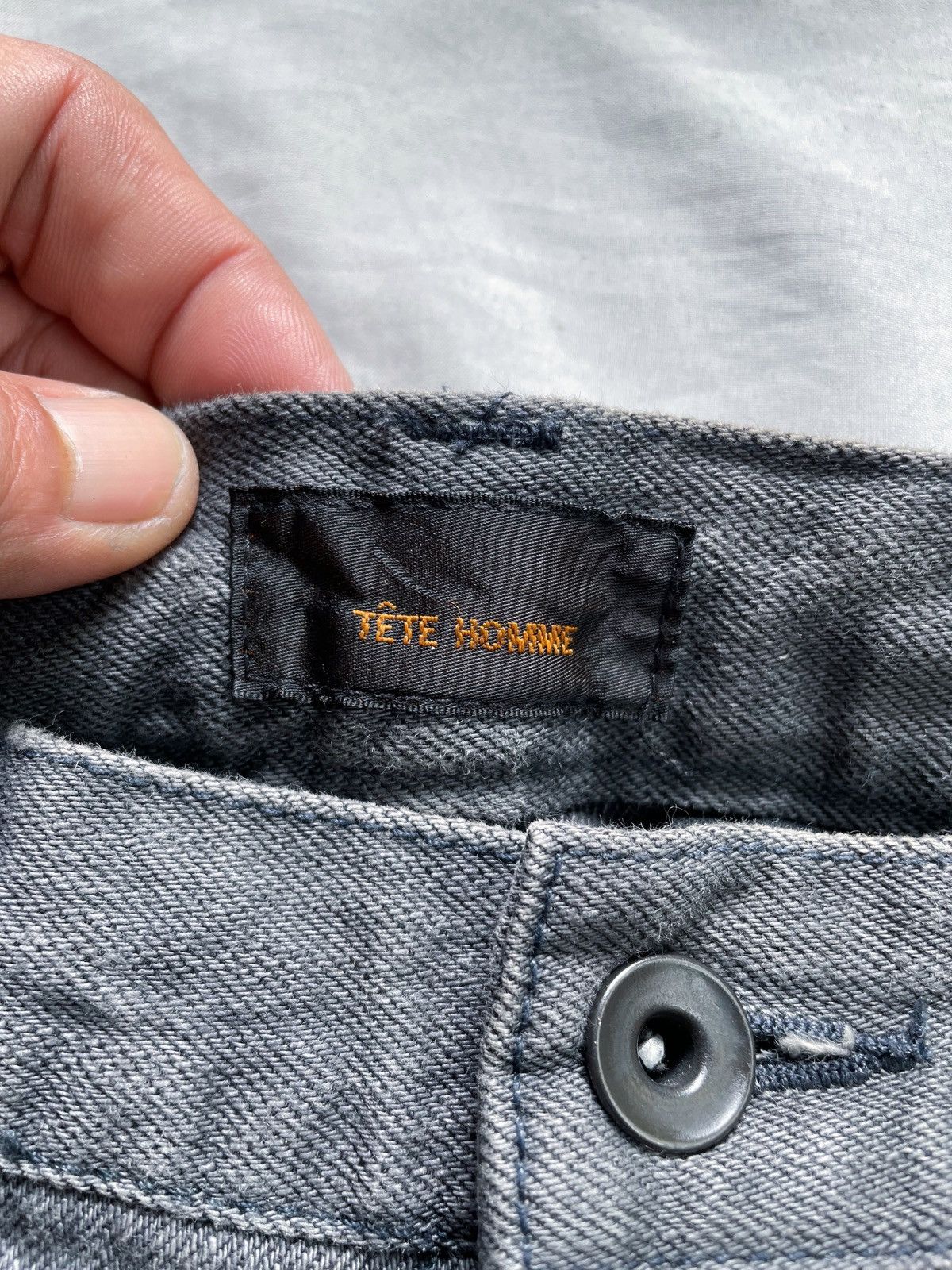 Tete Homme TETE HOMME DOUBLE POCKET PUNK DENIM PANTS Size US 30 / EU 46 - 9 Thumbnail