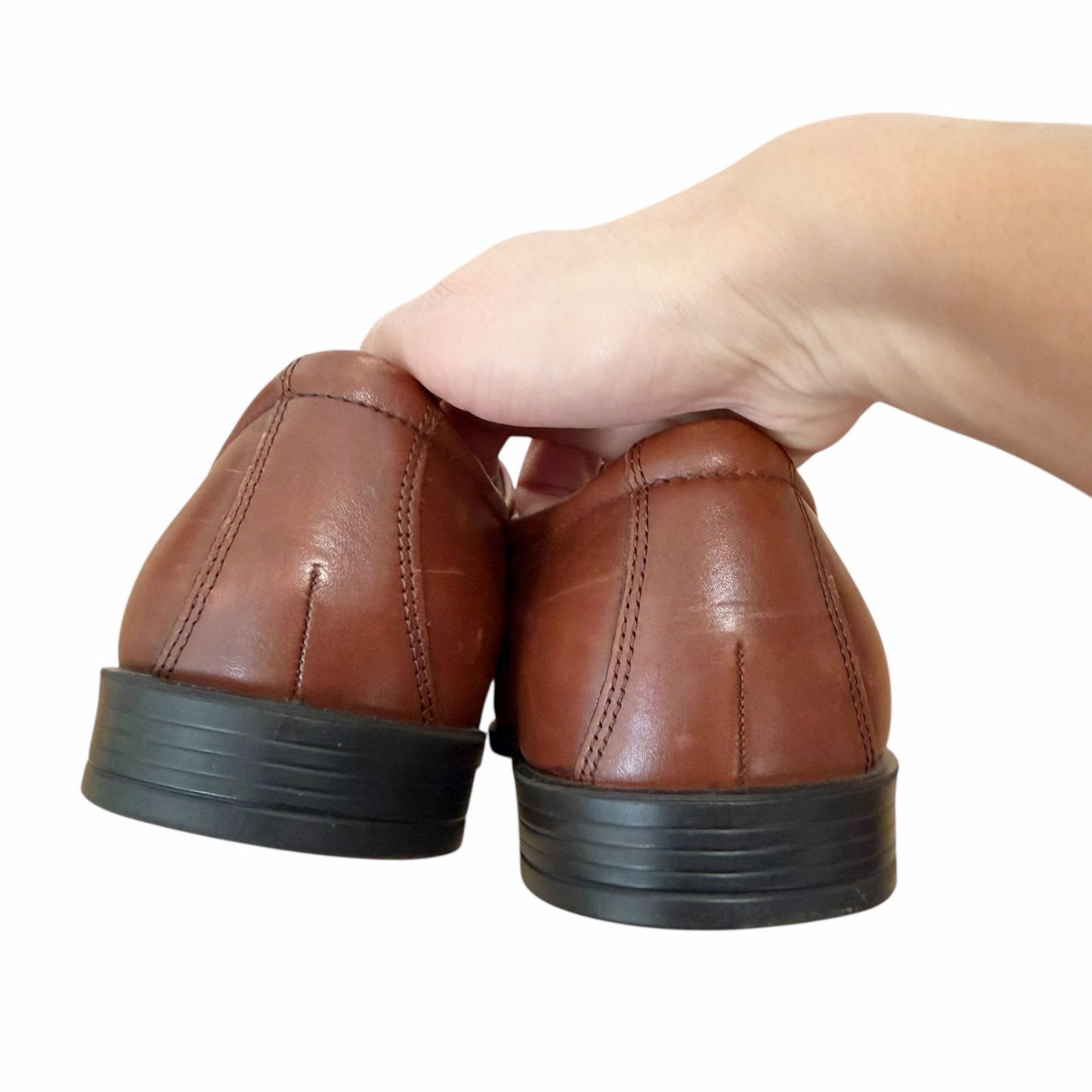 Ecco Ecco Brown Leather Edinburgh Lace Up Loafers Sz 10.5 Sz 44 Size US 10.5 / EU 43-44 - 4 Thumbnail