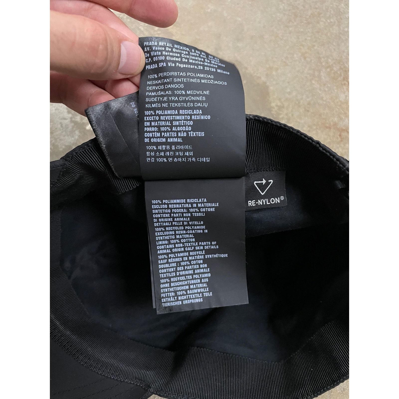 Prada Prada Nylon Cap Black Used Large Size ONE SIZE - 6 Thumbnail