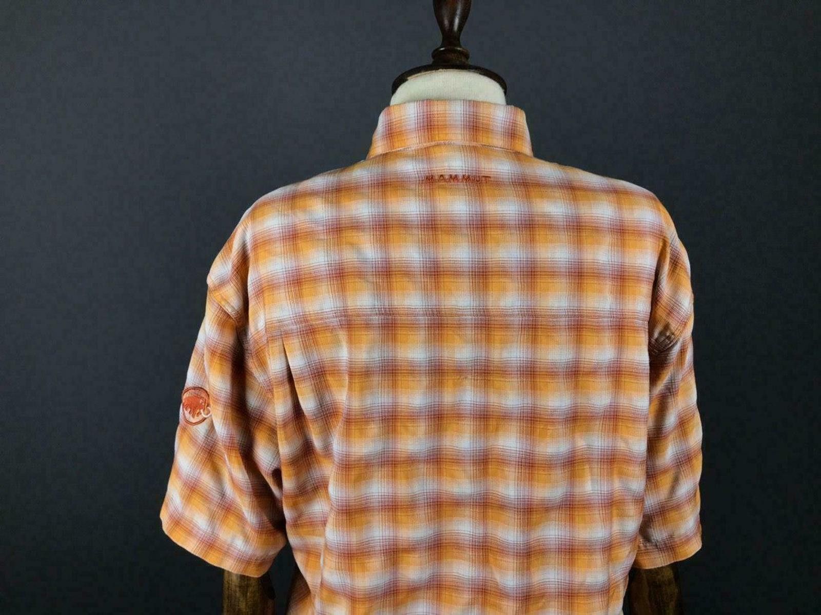 Mammut Mammut Orange Check Short Sleeve Button Up Shirt Size M Size M / US 6-8 / IT 42-44 - 6 Thumbnail
