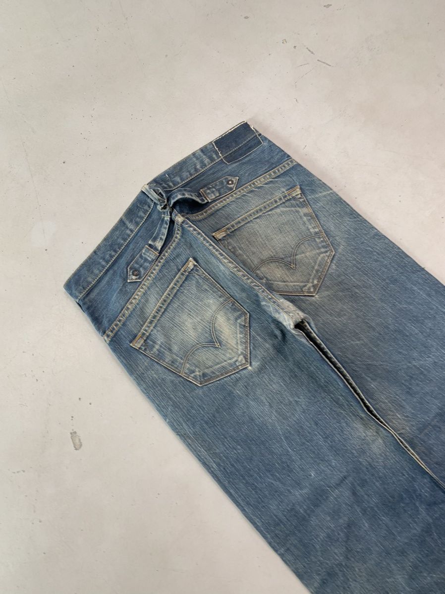 Levi's Vintage Levi’s buckle belt jeans denim Size US 38 / EU 54 - 3 Thumbnail