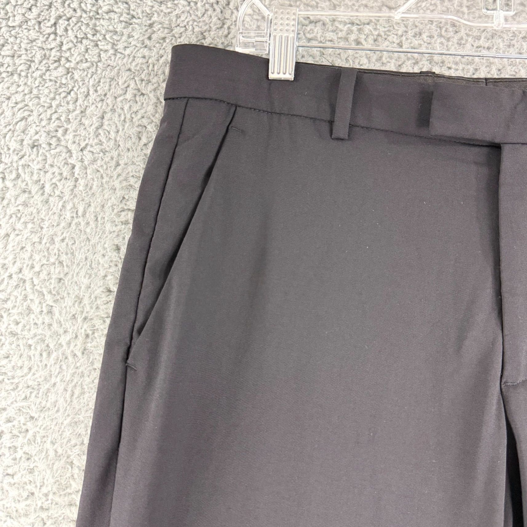 Theory Theory Cody Tailor Dress Pants Mens Size 33 Black Wool Straight Leg Work Office Size US 33 - 2 Thumbnail