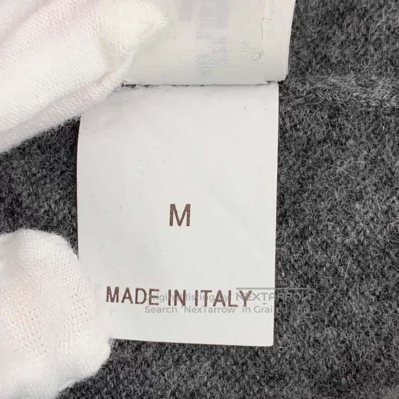 Brunello Cucinelli Brunello Cucinelli Dark Gray Logo Letter Embroidered Wool Size M / US 6-8 / IT 42-44 - 7 Thumbnail