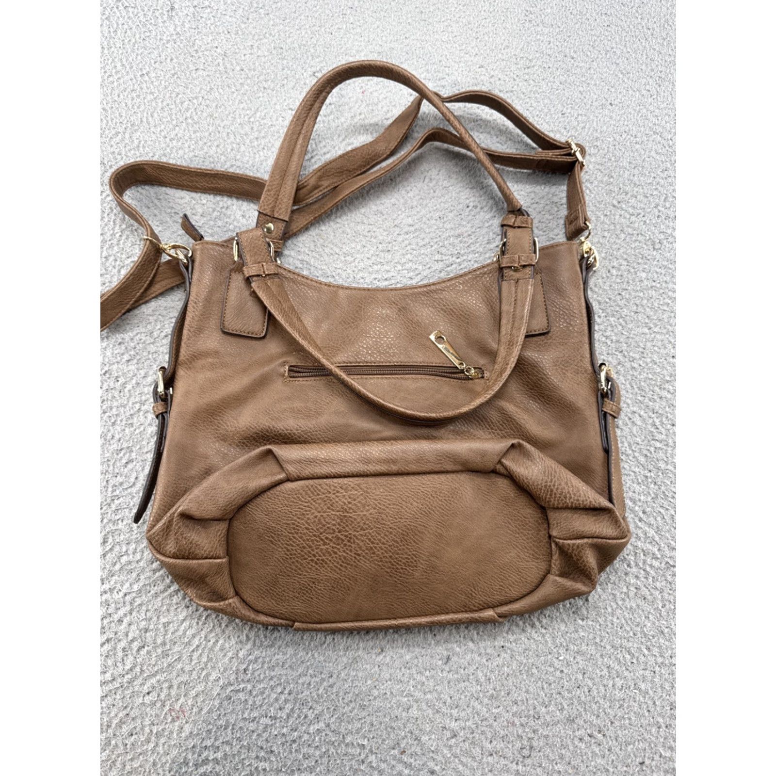 Michael Kors Michael Kors Women's Crossbody Tote Purse Bag Brown Leather Gold Hardware Size ONE SIZE - 3 Thumbnail