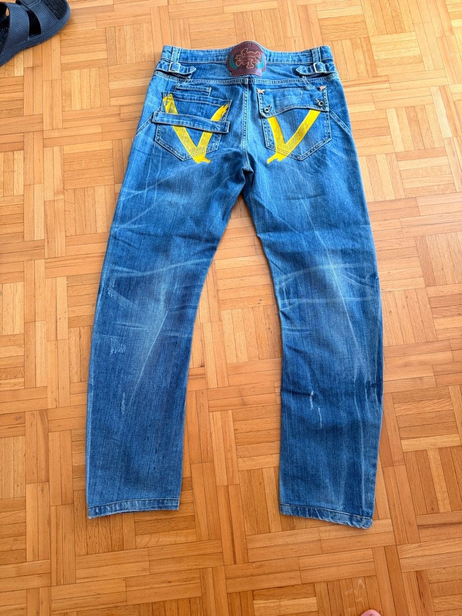 Frankie Morello Frankie Morello 2000s Designer Denim W34 Distressed Size US 34 / EU 50 - 1 Thumbnail