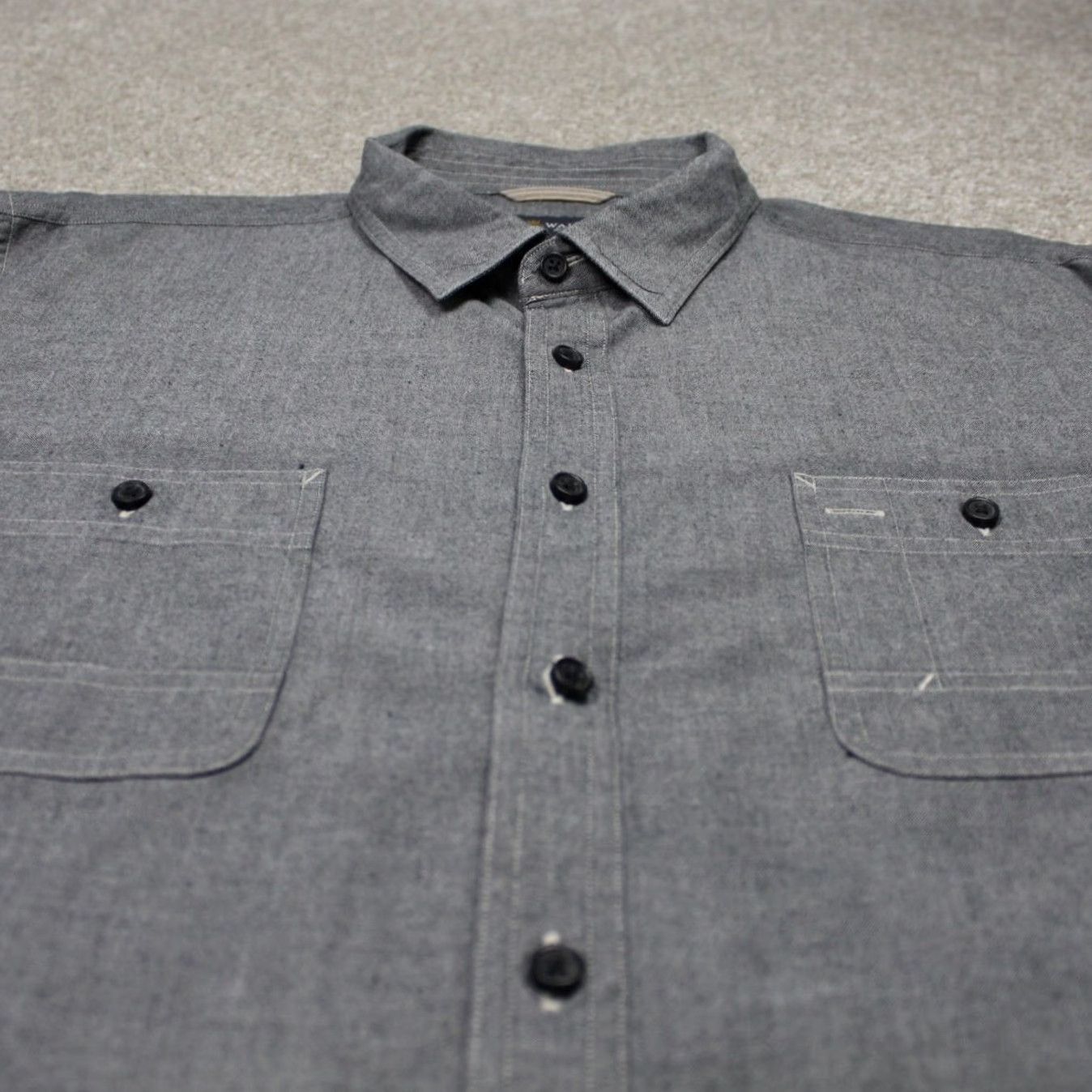 Vintage Wallin & Bros Shirt Mens 2XL 2XXL Black Cotton Long Sleeve Button Up Classic Casual Workwear Shirt Size US XXL / EU 58 / 5 - 4 Thumbnail