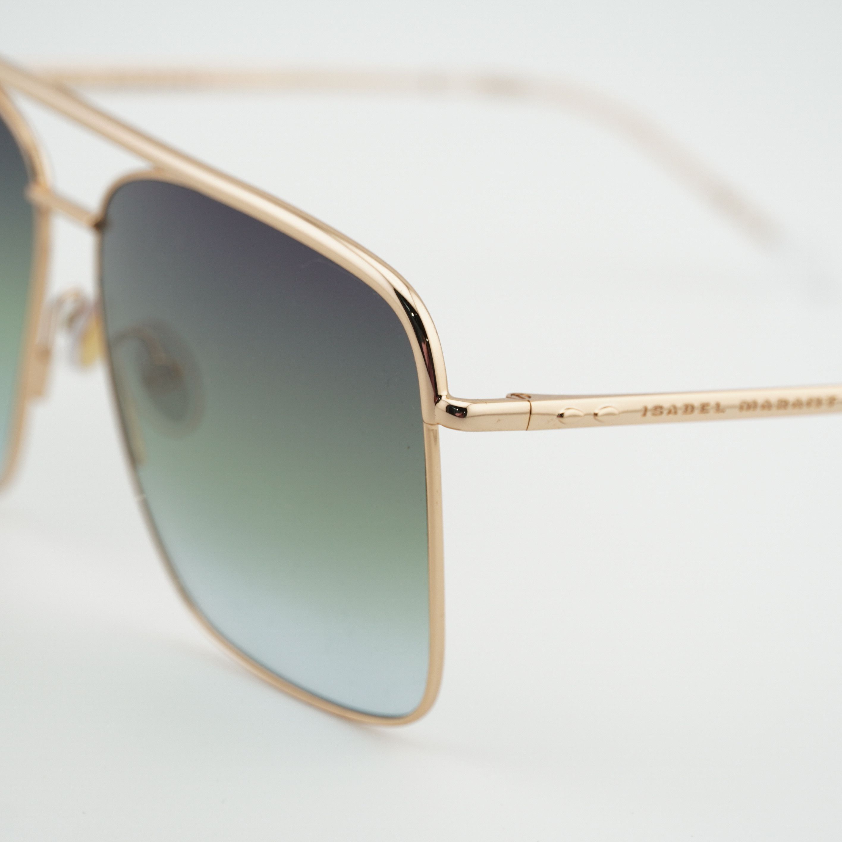 Isabel Marant IM 0118/S 0000 IB Square Sunglasses - Gold/Grey Green Isabel Marant Isabel Marant IM 0118/S 0000 IB Sunglasses  main image 2