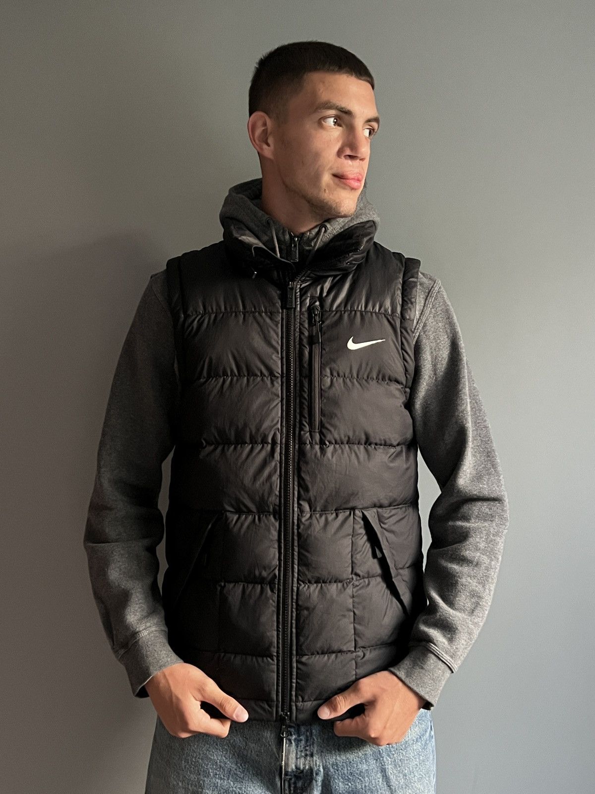 Nike Vintage Nike Drill Y2k Puffer Vest Size US M / EU 48-50 / 2 - 3 Thumbnail