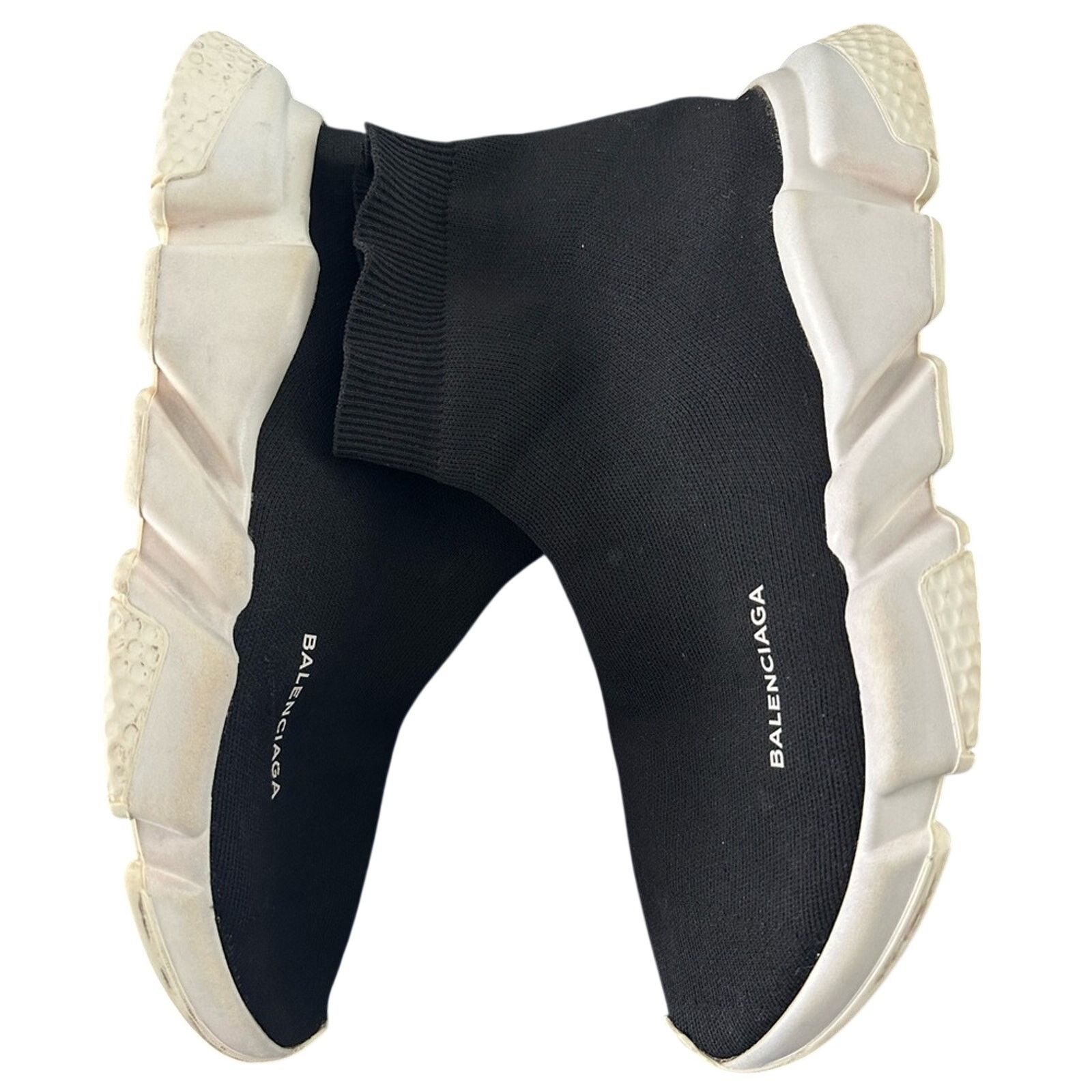 Balenciaga Speed Trainers EU 47 US 14 Mid-top Black sock White rubber Size US 14 / EU 47 - 4 Thumbnail