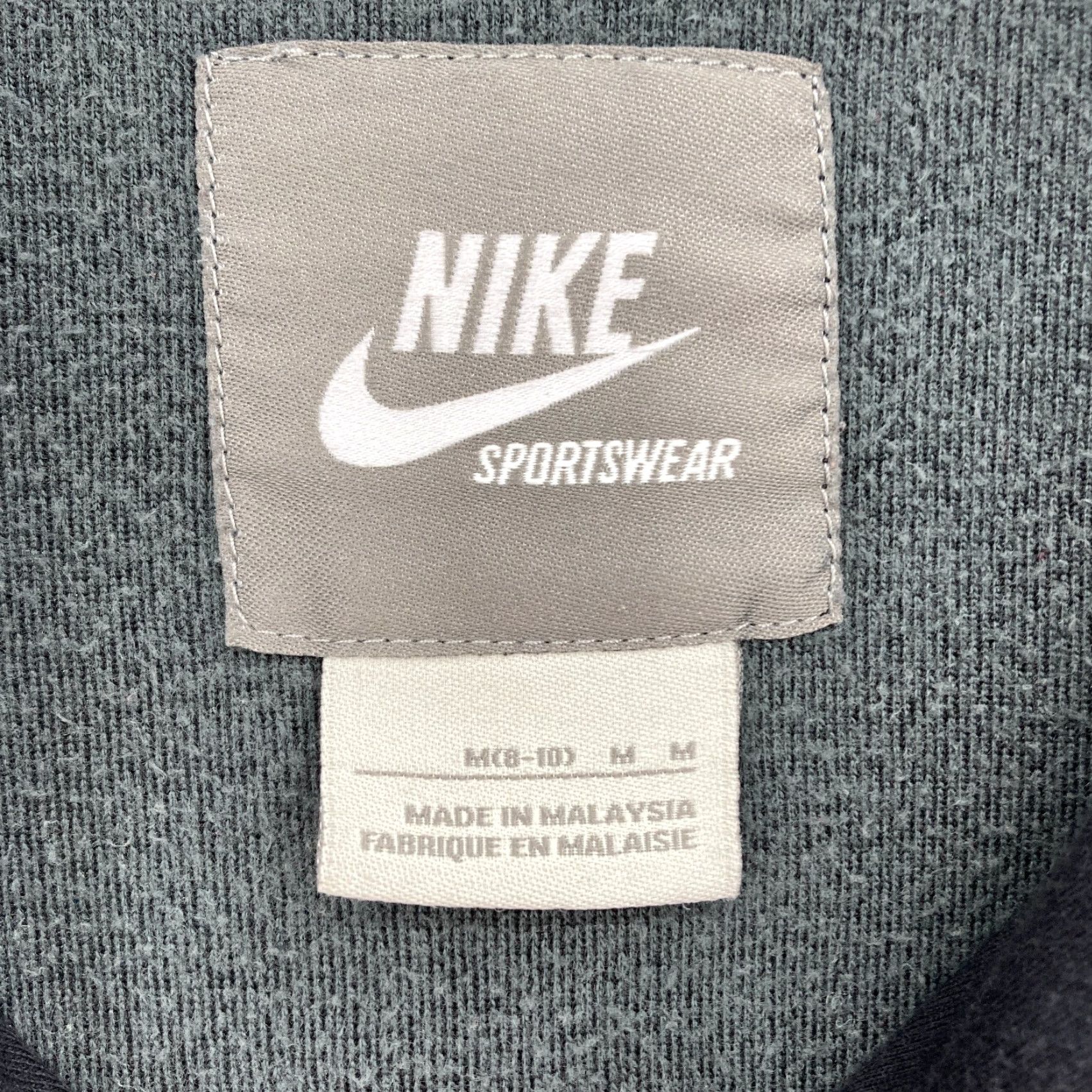 Nike VINTAGE Nike Velour Track Suit Jacket Women's M Faded Black Retro Full Zip Size M / US 6-8 / IT 42-44 - 5 Thumbnail
