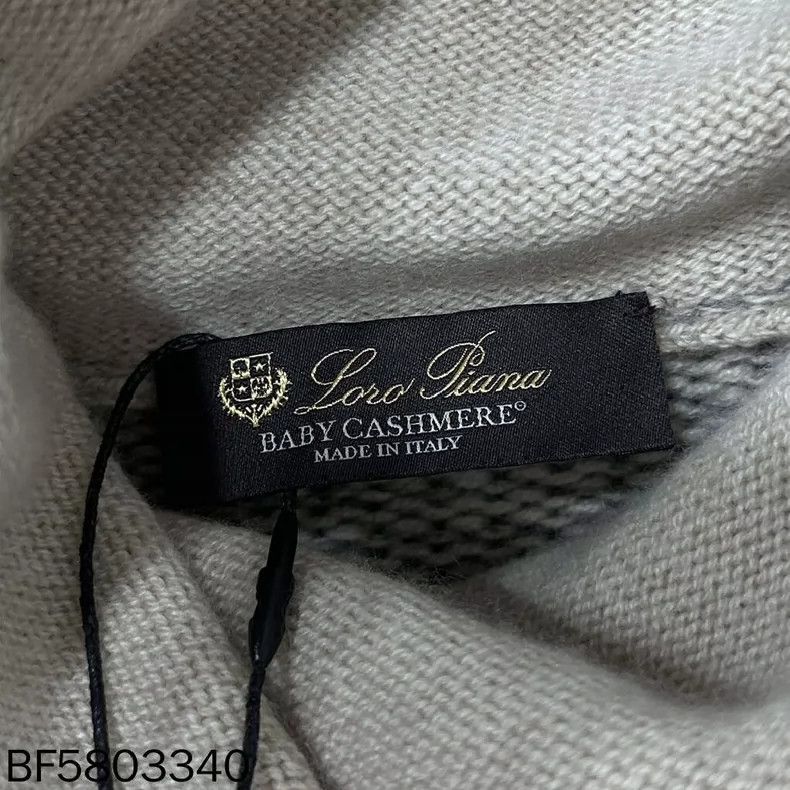 Loro Piana LORO PIANA Grey high collar baby cashmere cardigan Size US XS / EU 42 / 0 - 5 Thumbnail