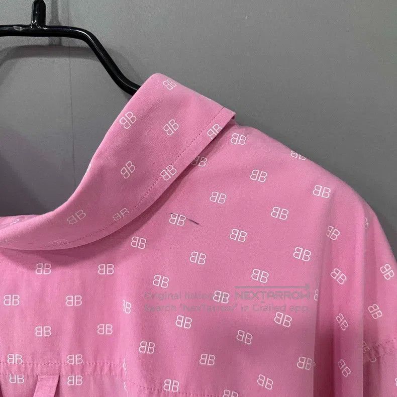 Balenciaga Balenciaga Double B all-over print long-sleeve shirt Size XS / US 0-2 / IT 36-38 - 5 Thumbnail