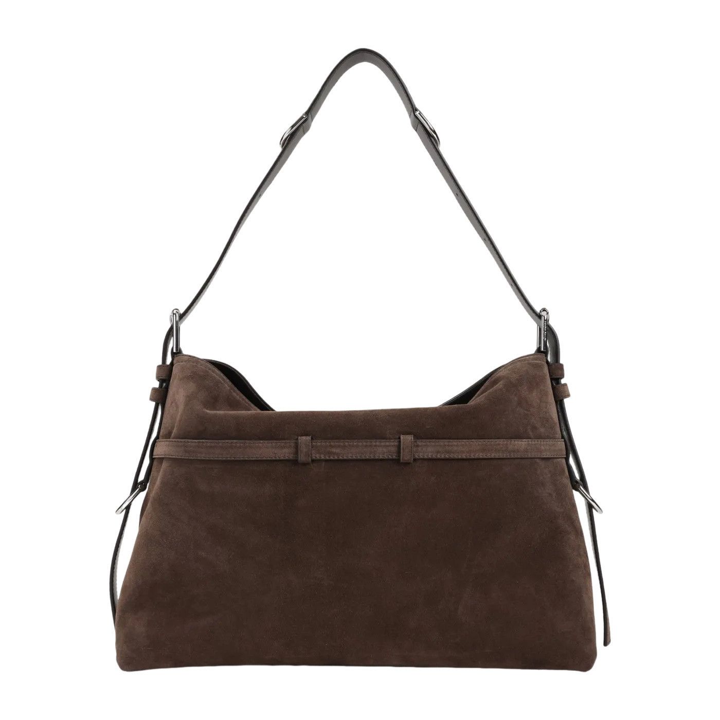 Givenchy GIVENCHY Medium Voyou Ebony Brown Suede Shoulder Bag New And Size ONE SIZE - 2 Thumbnail
