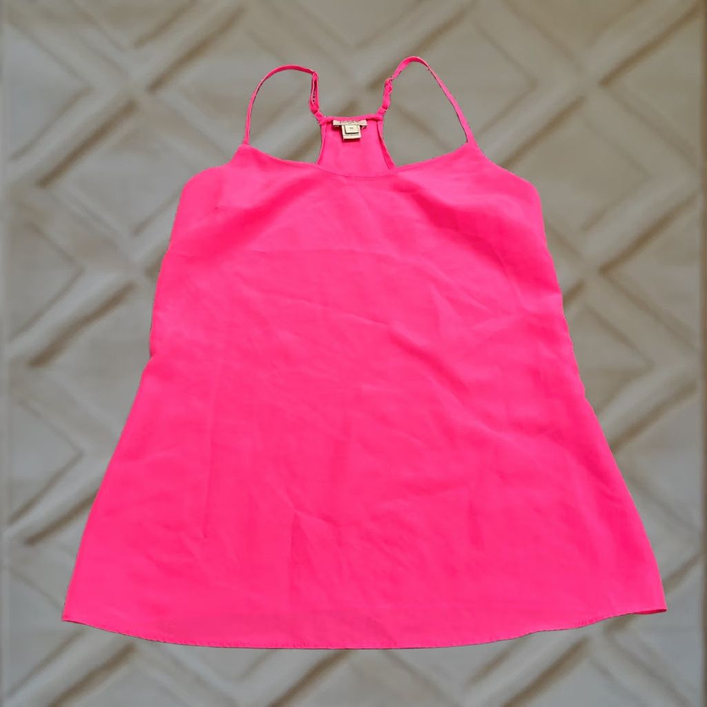 J.Crew J.Crew Camisole Tank Top Womens 00 Pink Halter Racerback Polyester Casual Beach Size XXS / US 00 / IT 34 - 1 Thumbnail