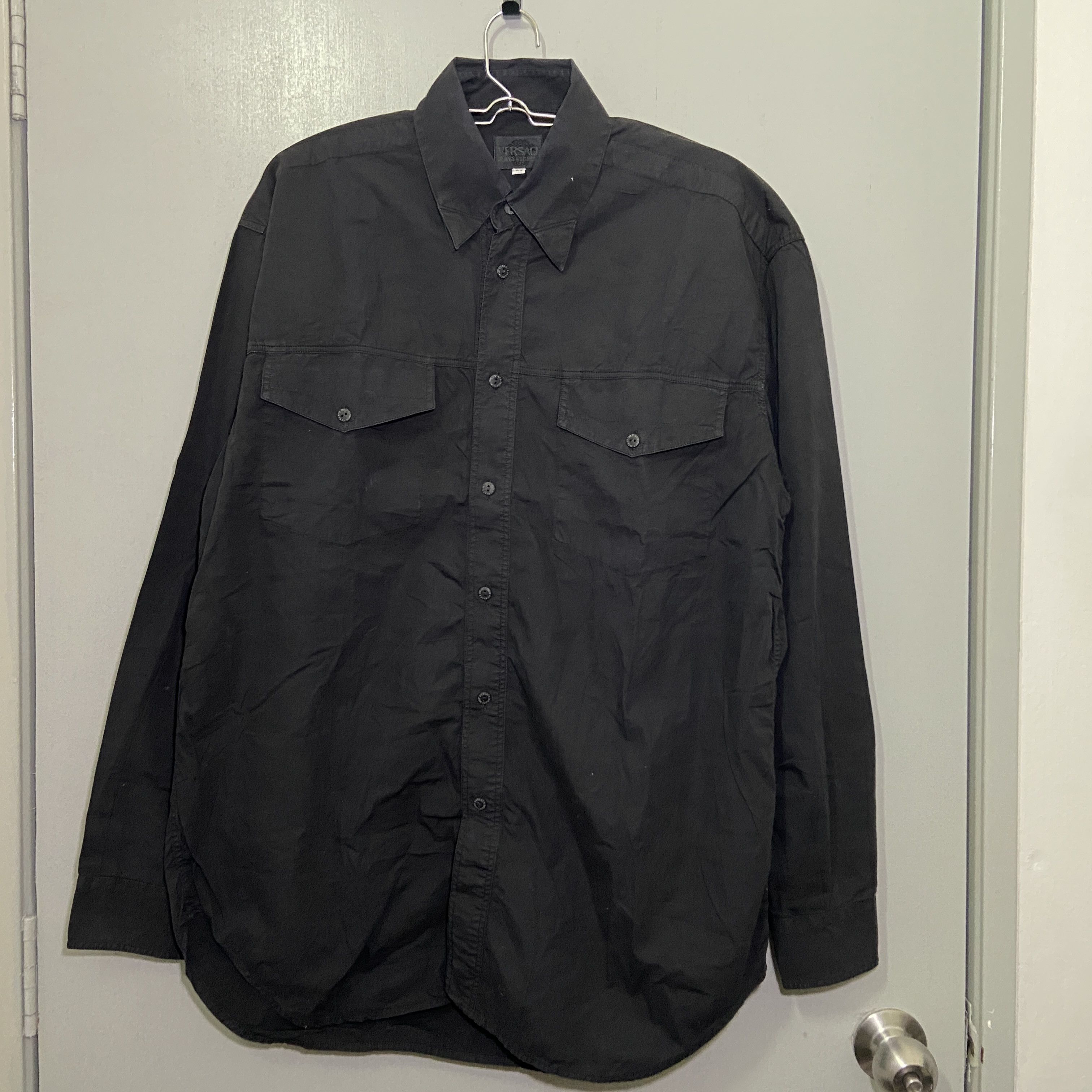 Versace VERSACE JEANS SIGNATURE MEDUSA BUTTON SHIRT Size US XL / EU 56 / 4 - 1 Thumbnail