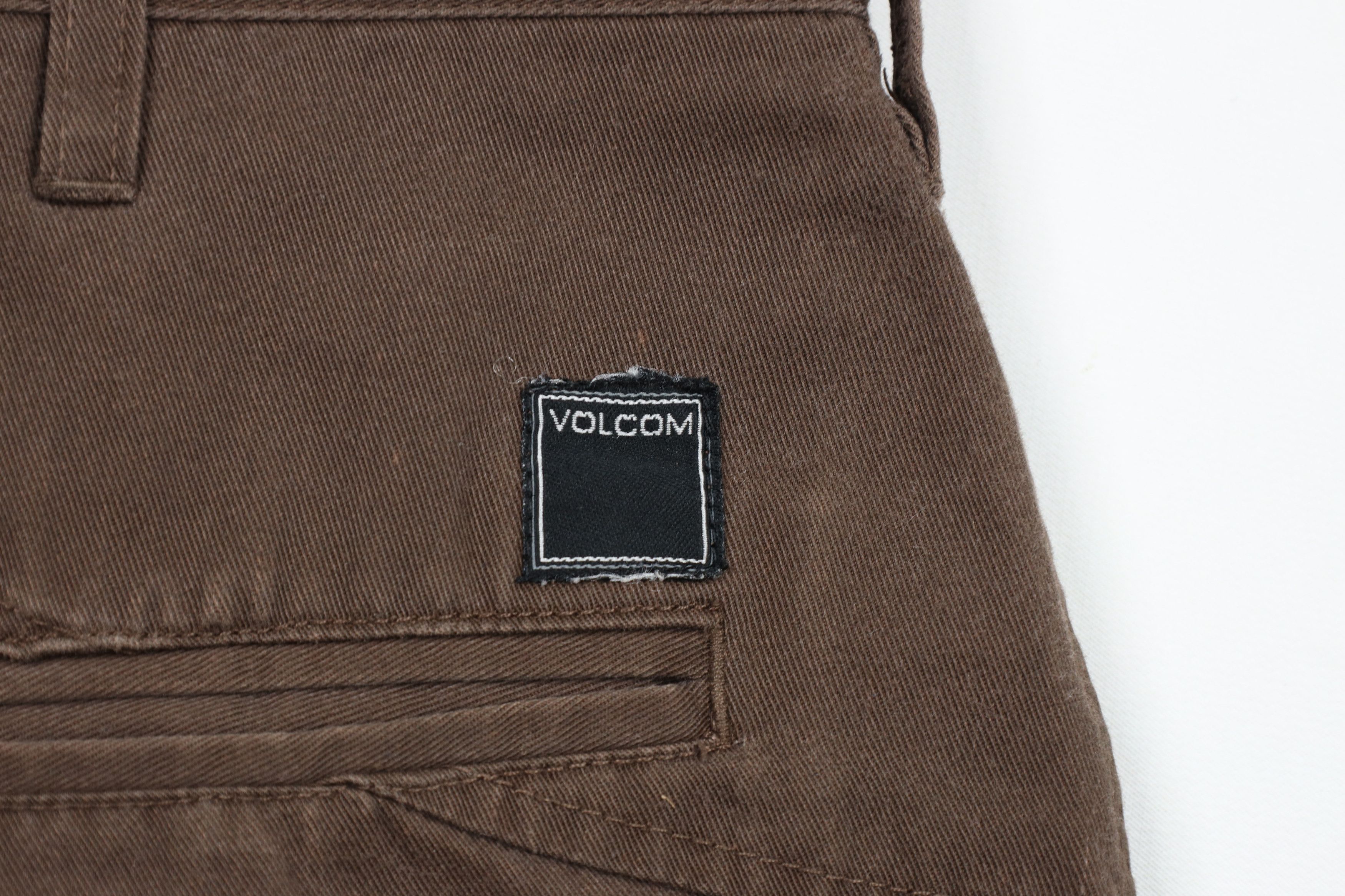 Vintage × Volcom Vintage Volcom Stone Out Baggy Surfing Chino Shorts Brown Size US 31 - 14 Thumbnail