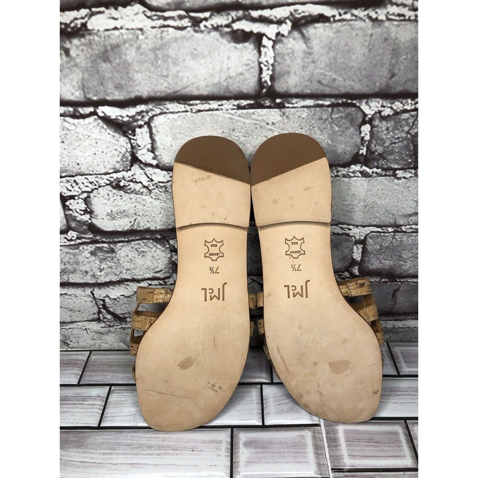 J.McLaughlin J. McLaughlin WILLA Tan Leather Cork Flat Slides Sandals Wom Size US 7.5 / IT 37.5 - 17 Thumbnail