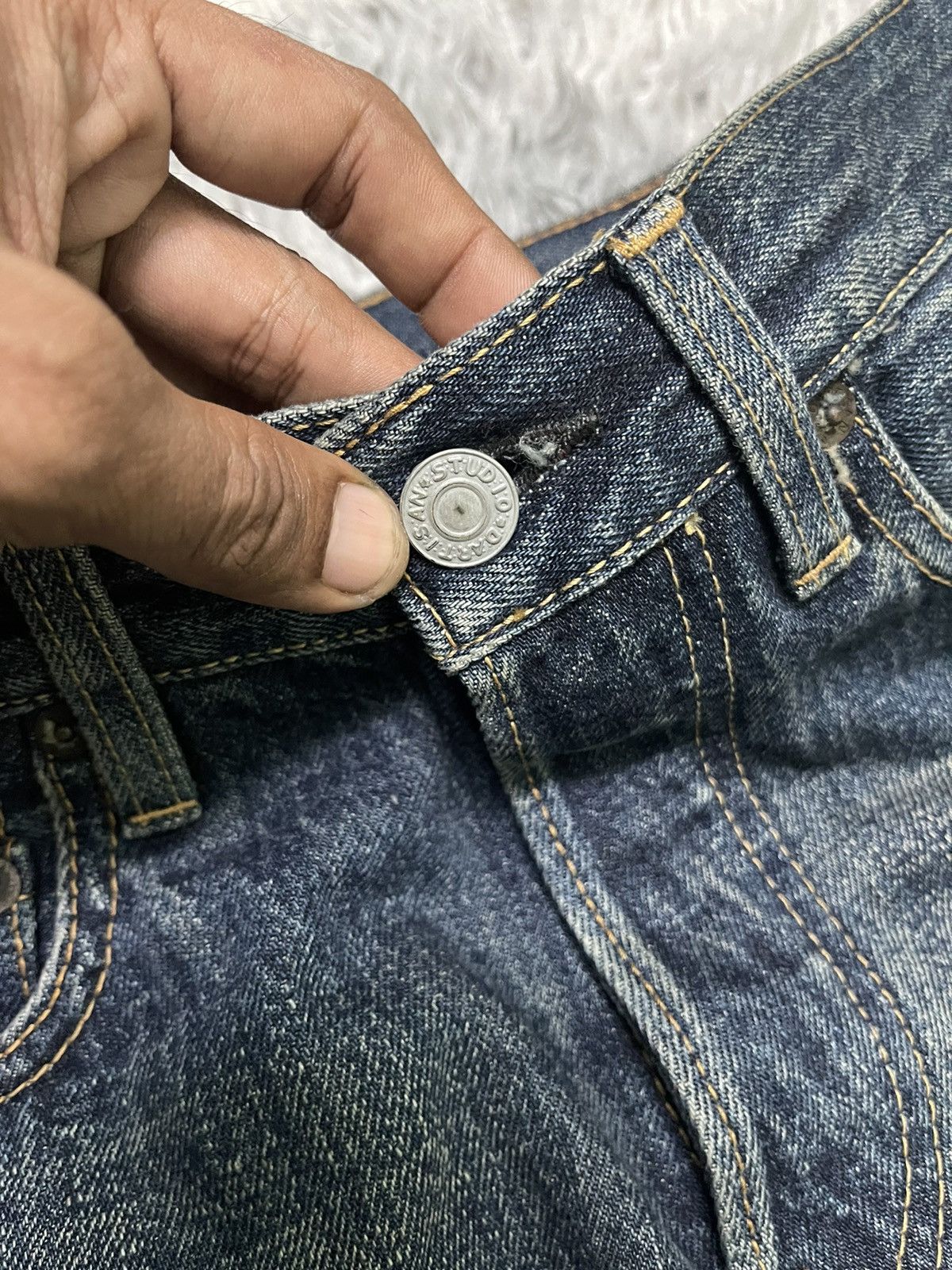 Japanese Brand × Studio D'Artisan × Vintage 🔥N.O.S🔥90s STUDIO D ARTISAN DENIM SELVEDGE Size US 28 / EU 44 - 11 Thumbnail