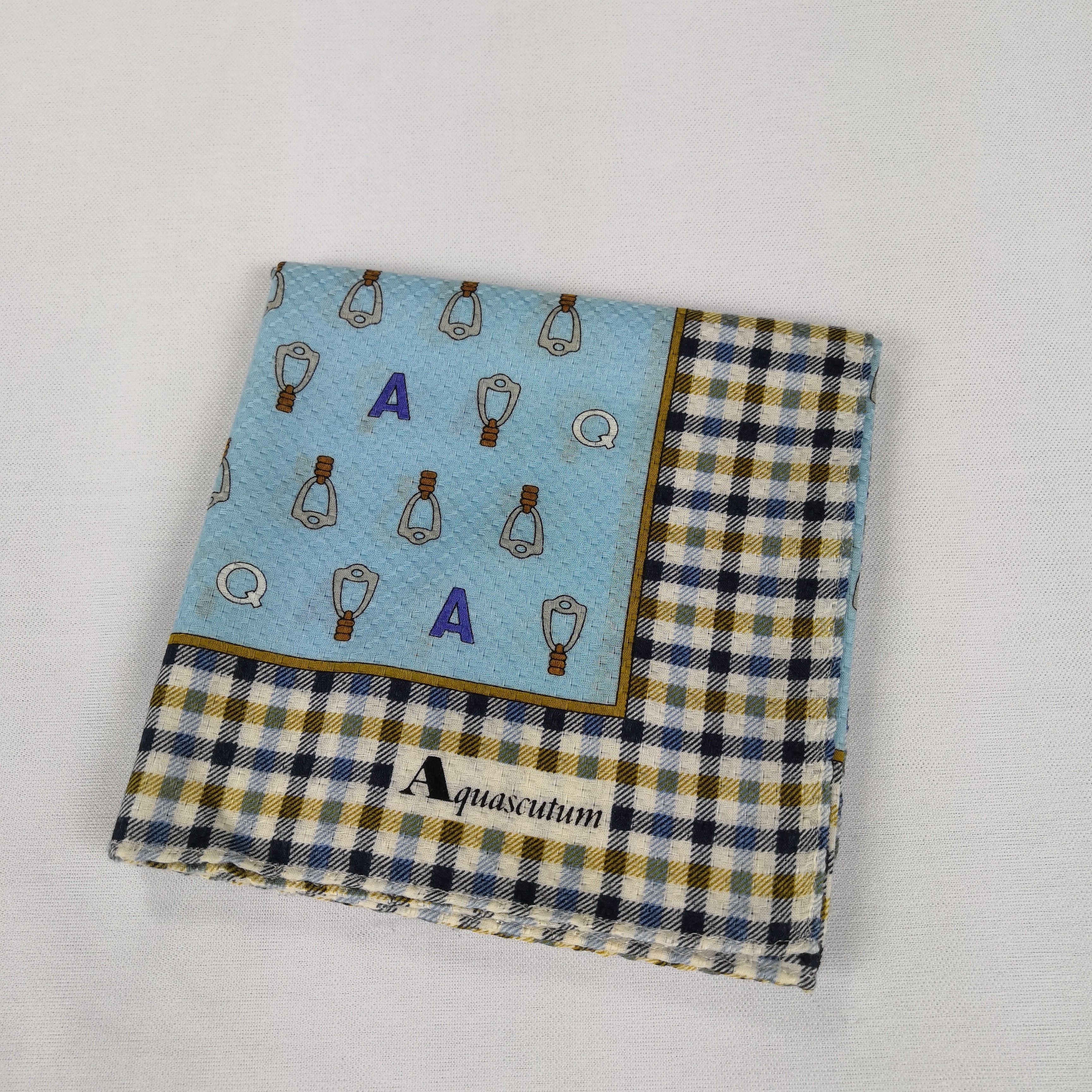 Aquascutum Vintage Aquascutum Handkerchief Pocket Square Bandana Size ONE SIZE - 4 Thumbnail