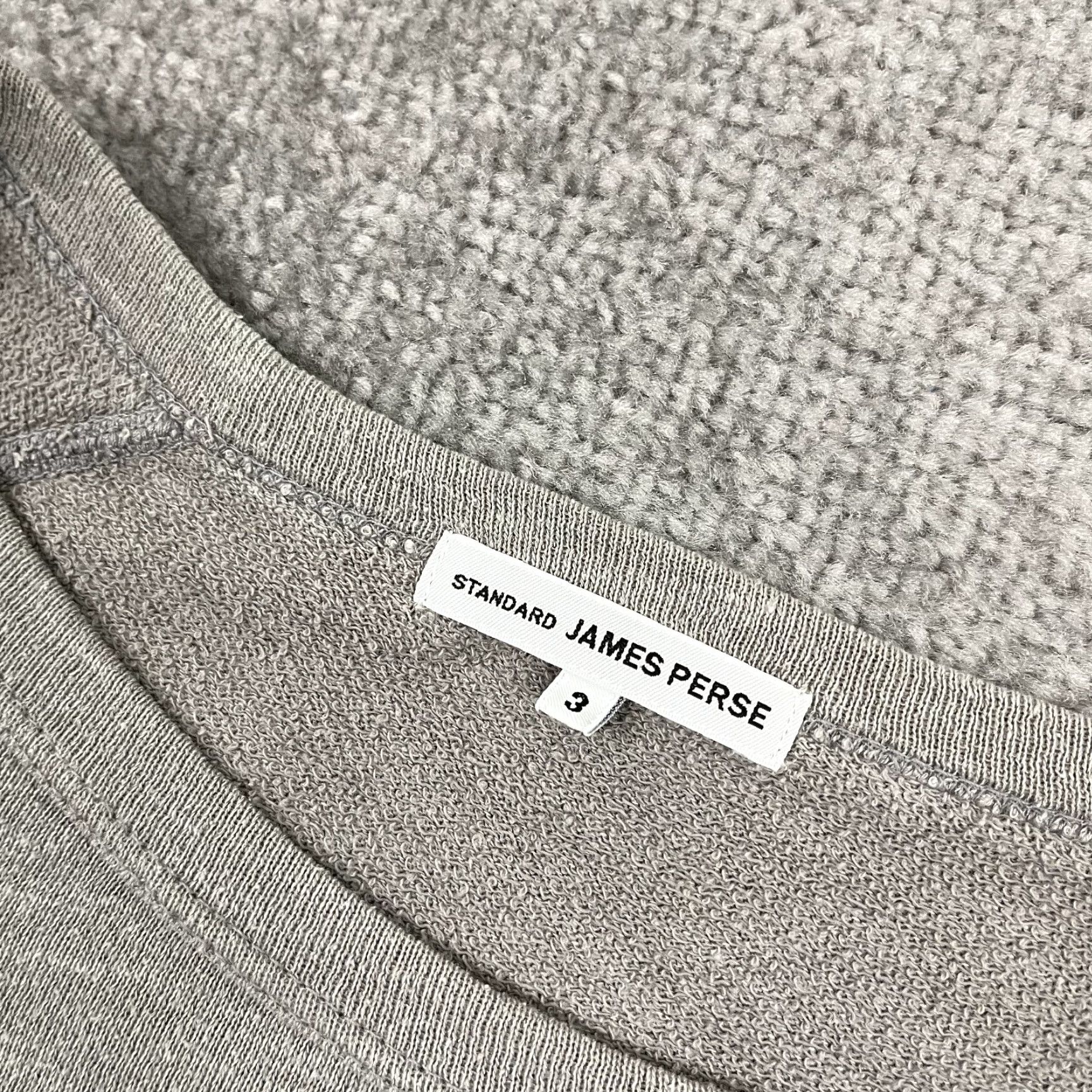 James Perse VINTAGE James Perse Shirt Womens Sz 3 Large Raglan 3/4 Sleeve Cotton Modal Polyester Gray Knit Top Regular Fit Women Size XS / US 0-2 / IT 36-38 - 2 Thumbnail
