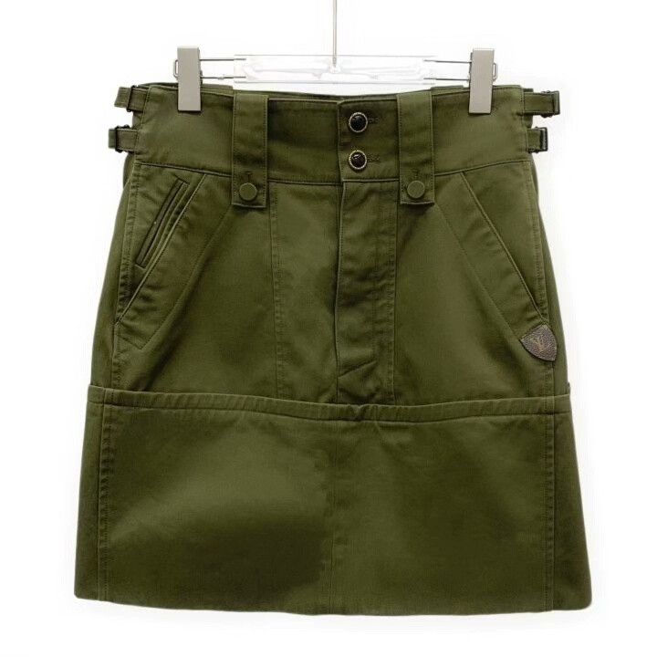 Louis Vuitton Louis Vuitton Green Cargo Mini Skirt Size 28" / US 6 / IT 42 - 1 Thumbnail
