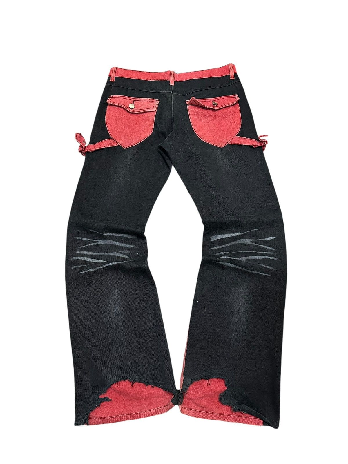 BERNINGS SHO Vintage Berning Sho Flare Original Distressed Punk Design Size US 34 / EU 50 - 8 Thumbnail