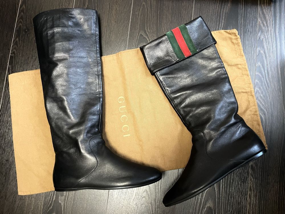 Gucci Gucci Leather Boots Size US 8 / IT 38 - 1 Thumbnail