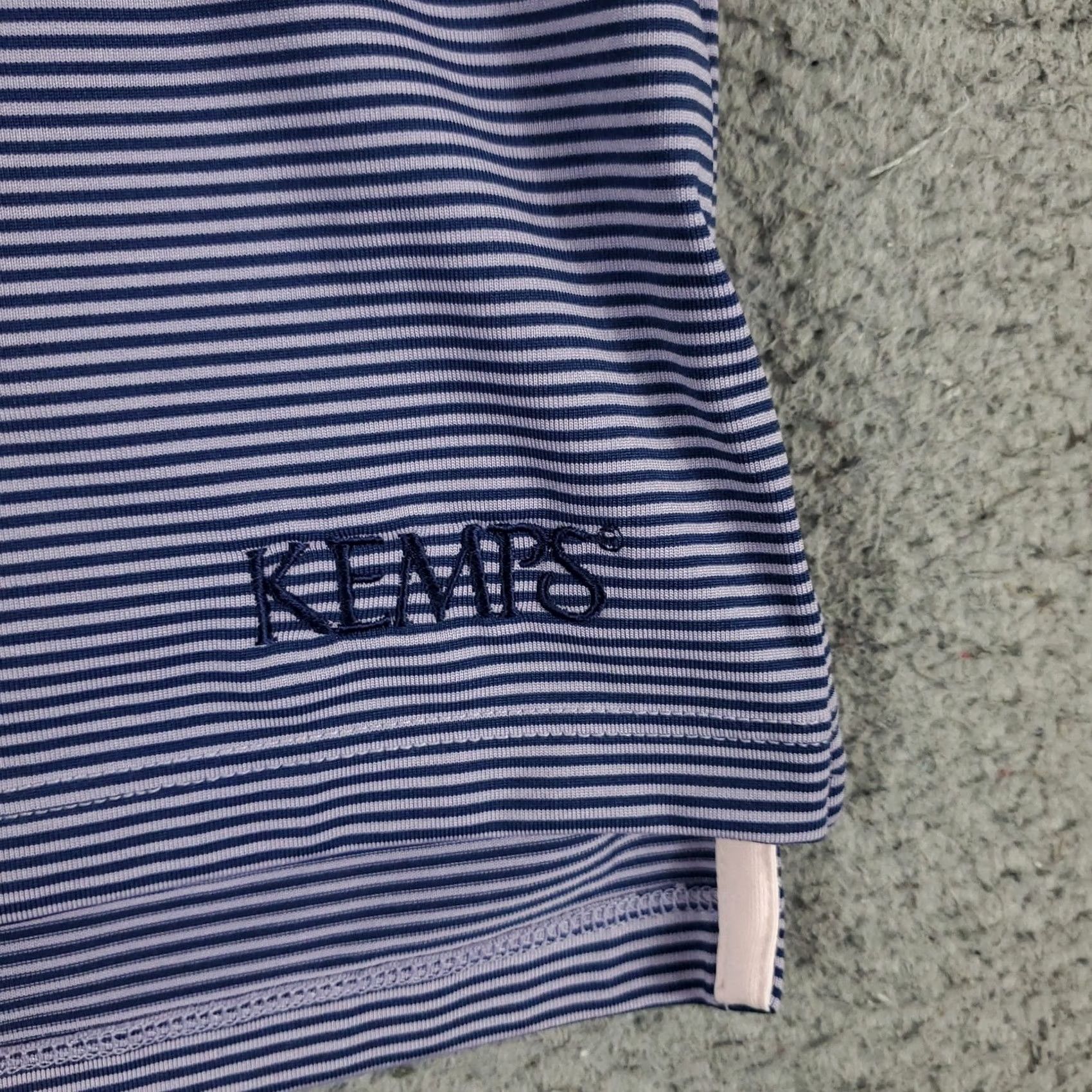 Vintage Greyson Polo Shirt Mens L Blue Striped Button Collar Short Sleeve Golf Casual Polo Shirt Size US L / EU 52-54 / 3 - 4 Thumbnail