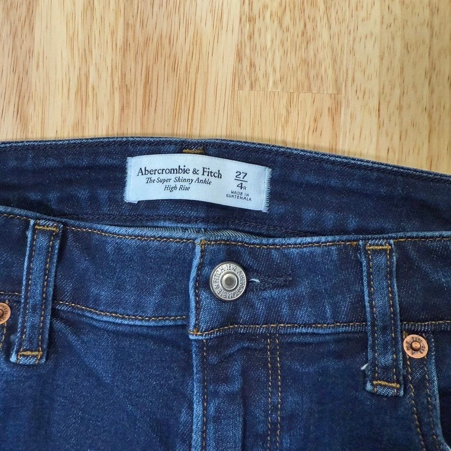 Abercrombie & Fitch Abercrombie & Fitch The Super Skinny Ankle High Rise 4/27 Size 27" / US 4 / IT 40 - 3 Thumbnail
